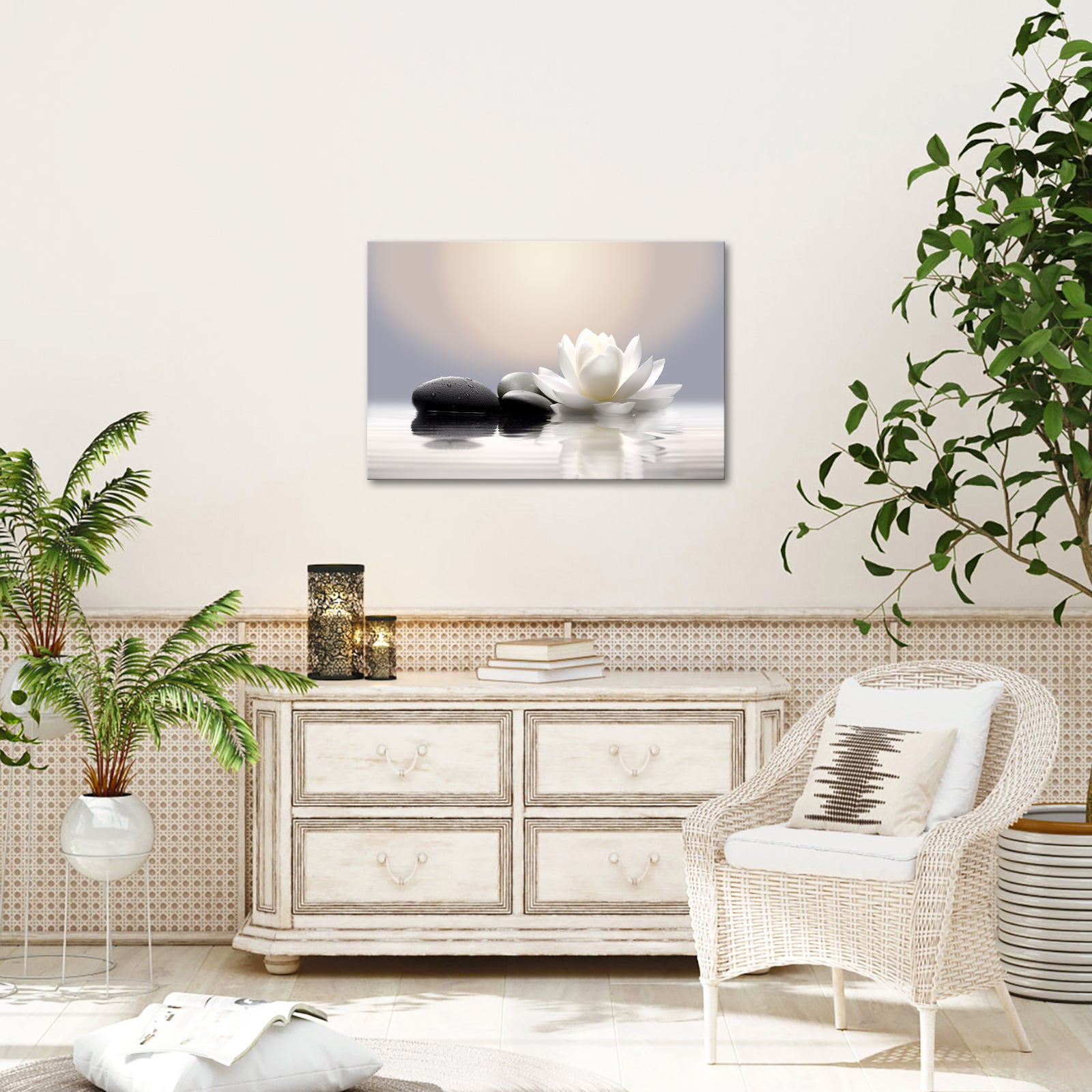 Lotus Stones Peaceful Atmosphere