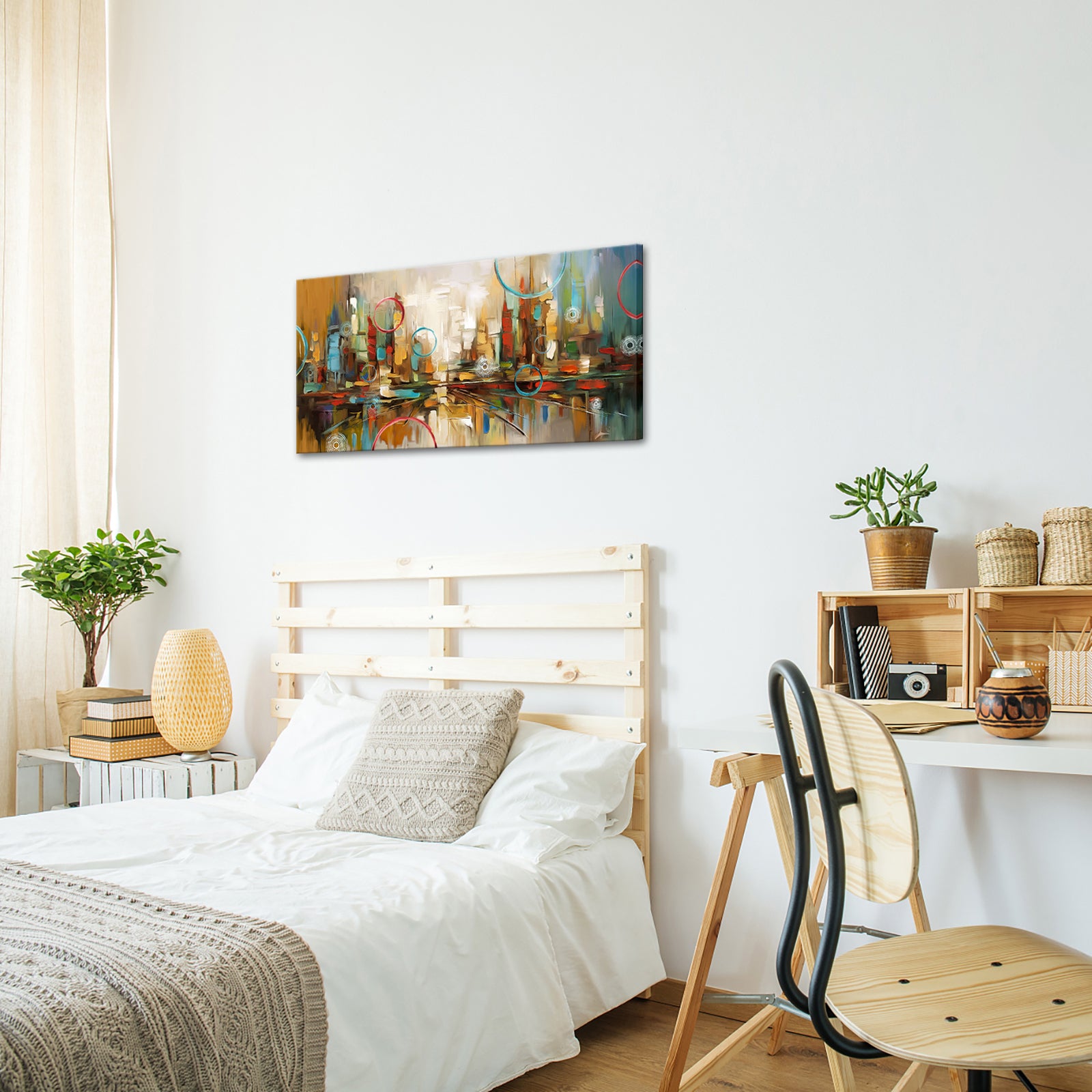 Abstract Colorful Cityscape