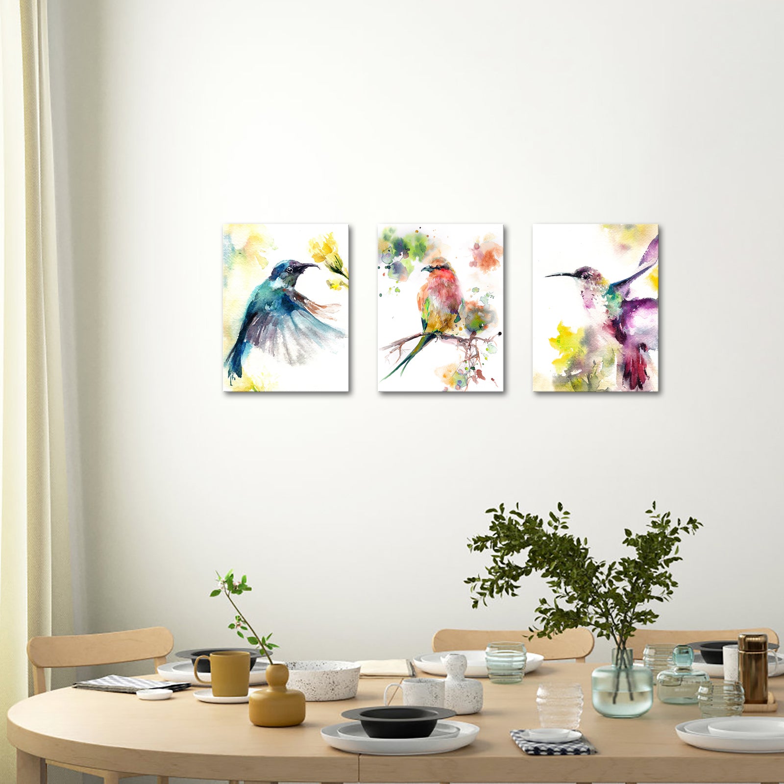 Vibrantly Colored Birds