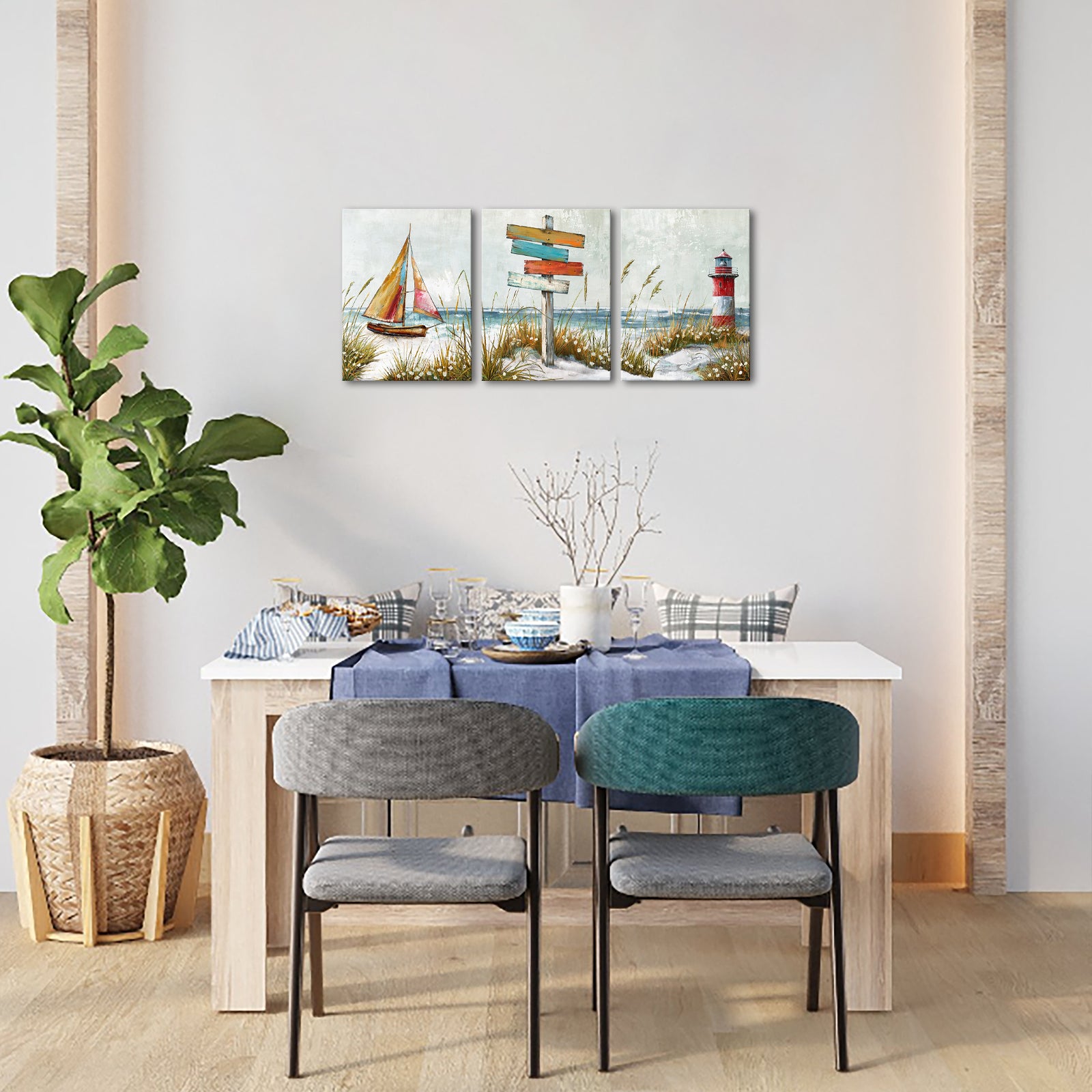 Multi-piece canvas beach custom summer memories photo print