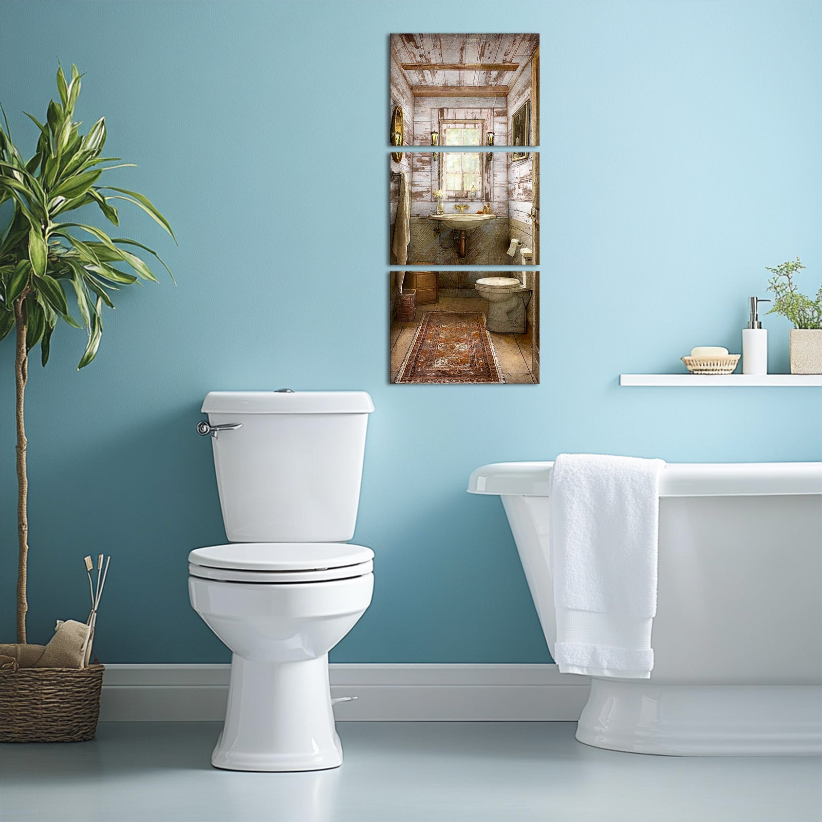 Rustic-Style Bathroom