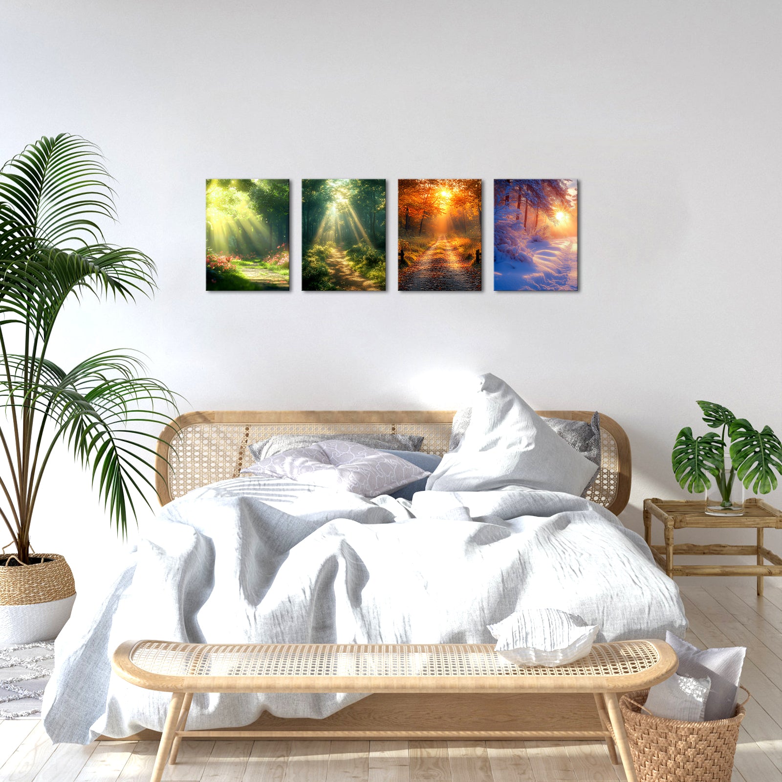 four seasons photo into wall art print