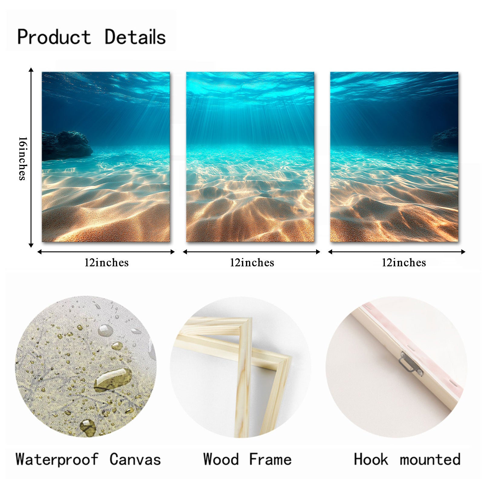 ocean canvas wall art set