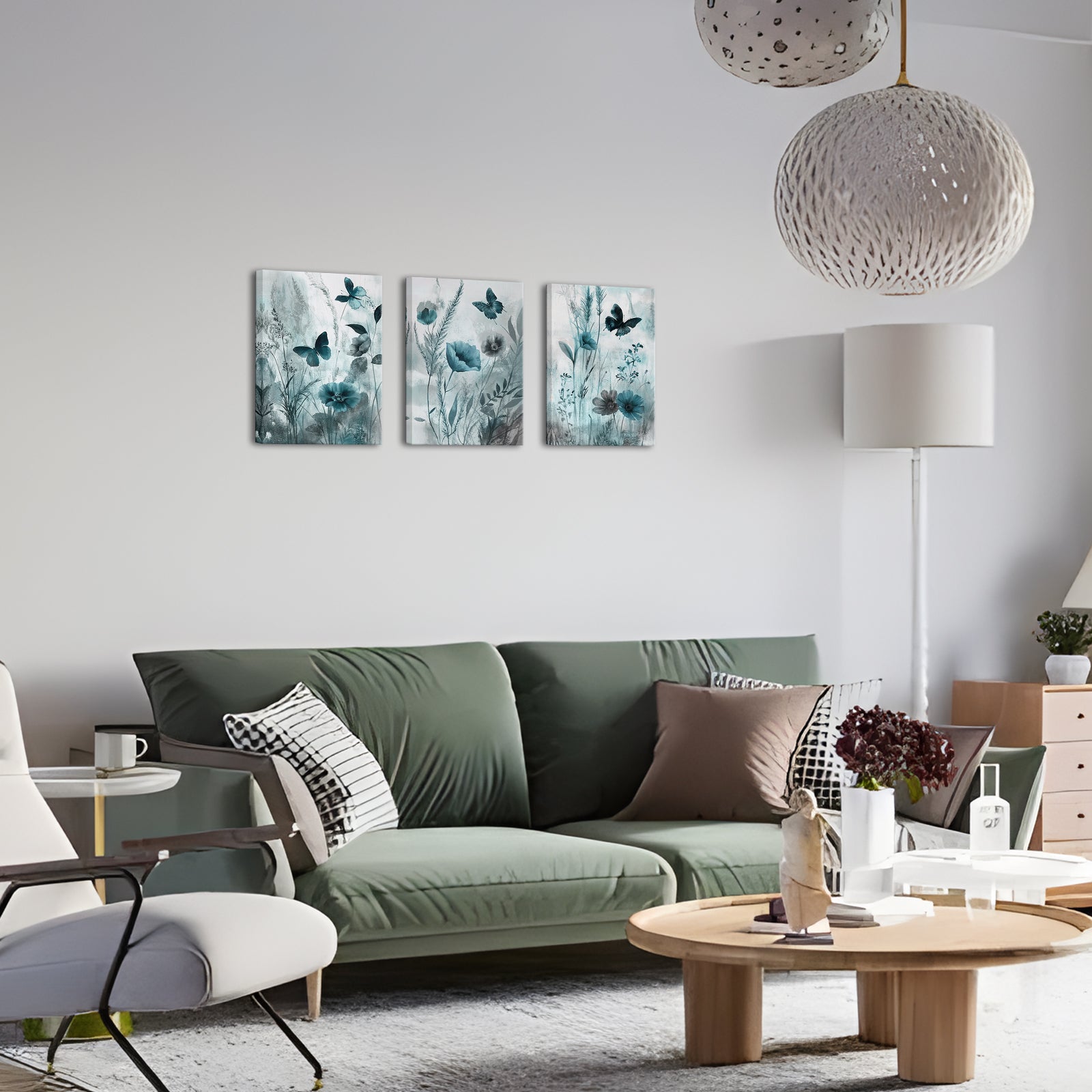modern flower canvas wall art for living room