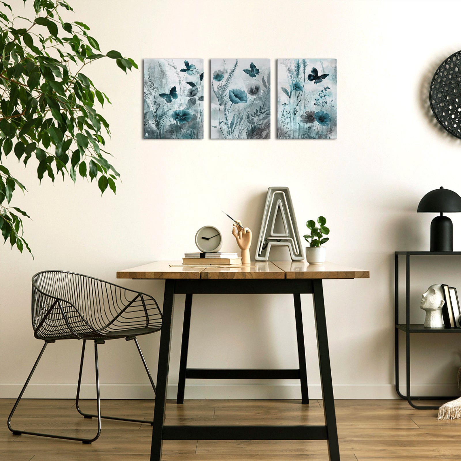 modern flower canvas wall art for living room