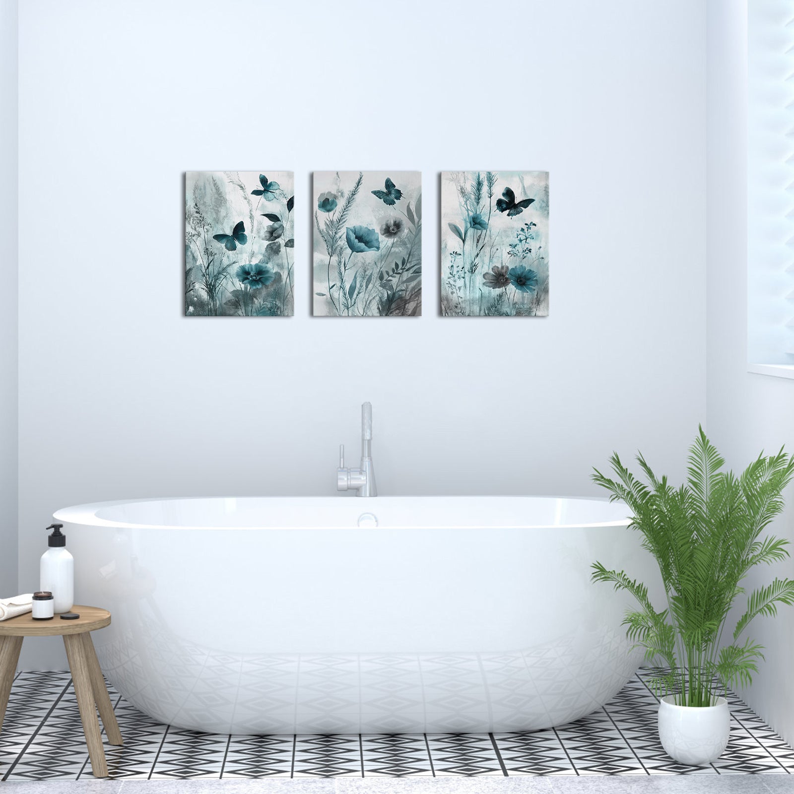 modern flower canvas wall art for living room