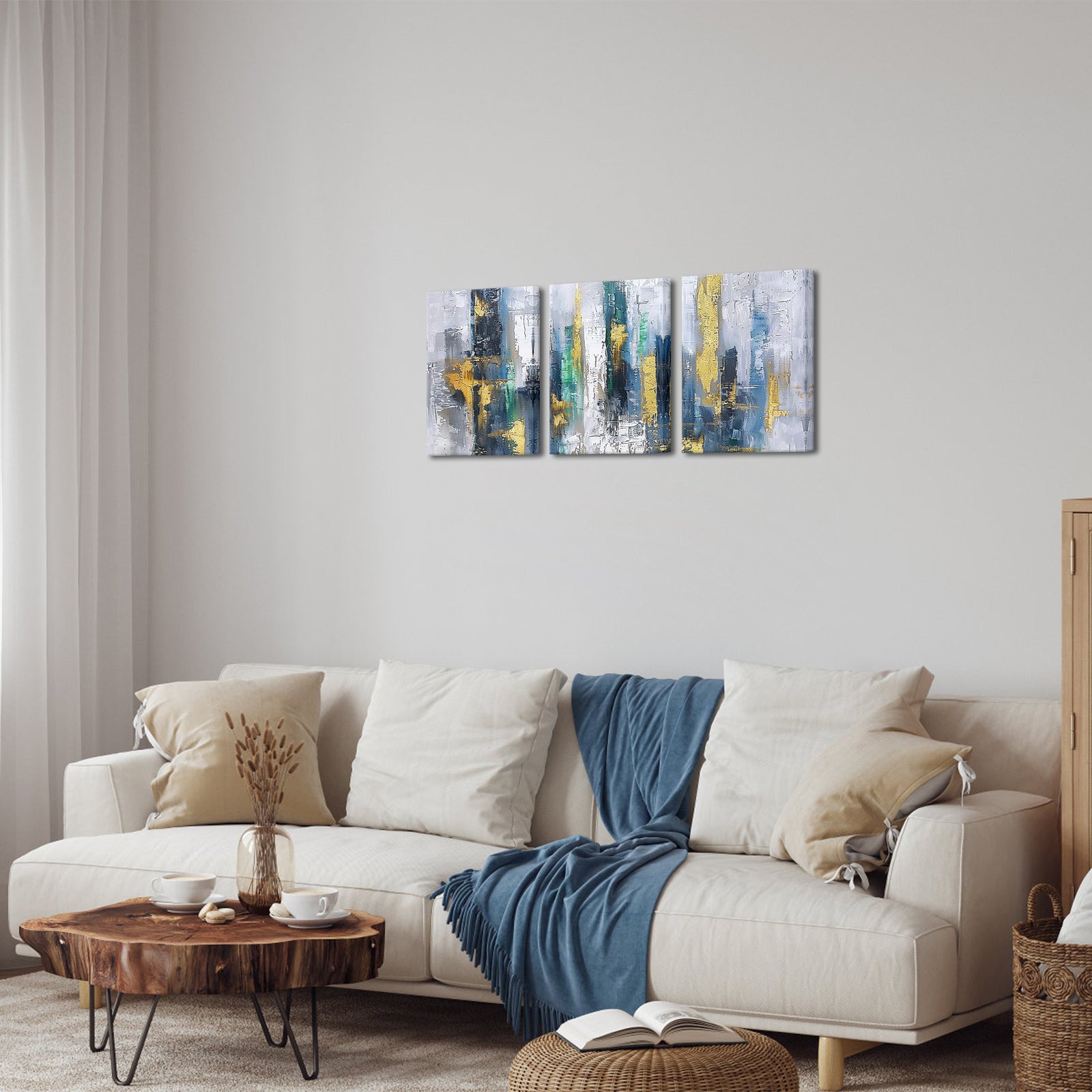 Abstract City Skyline affordable modern canvas wall decor