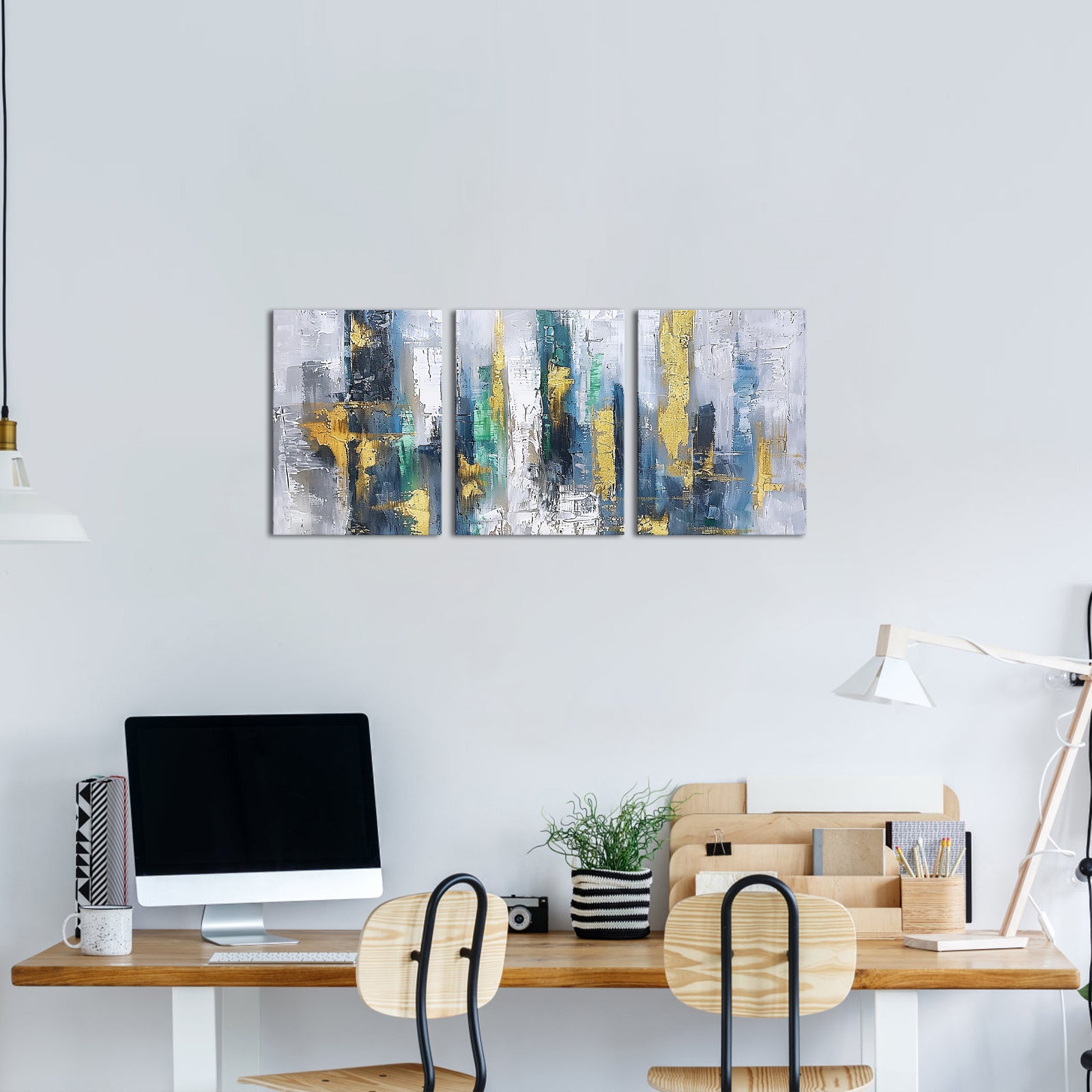 Abstract City Skyline affordable modern canvas wall decor