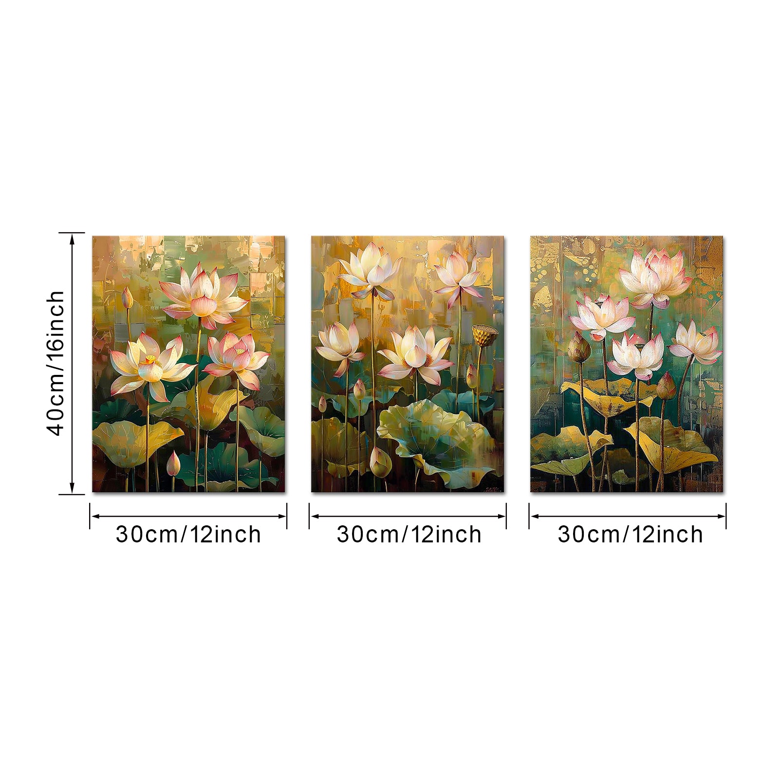 Personalized Lotus Pond Custom Canvas Print Art