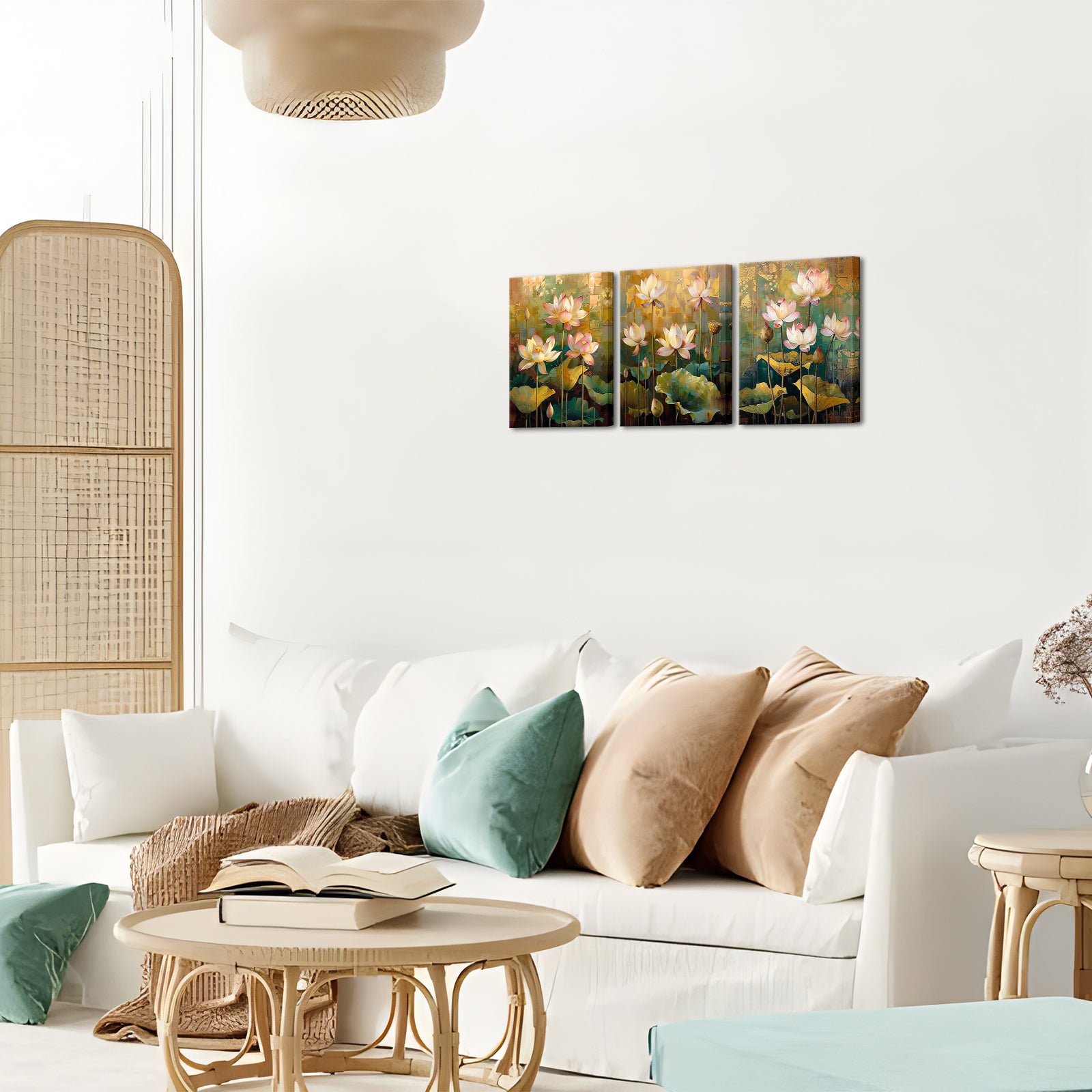 Personalized Lotus Pond Custom Canvas Print Art