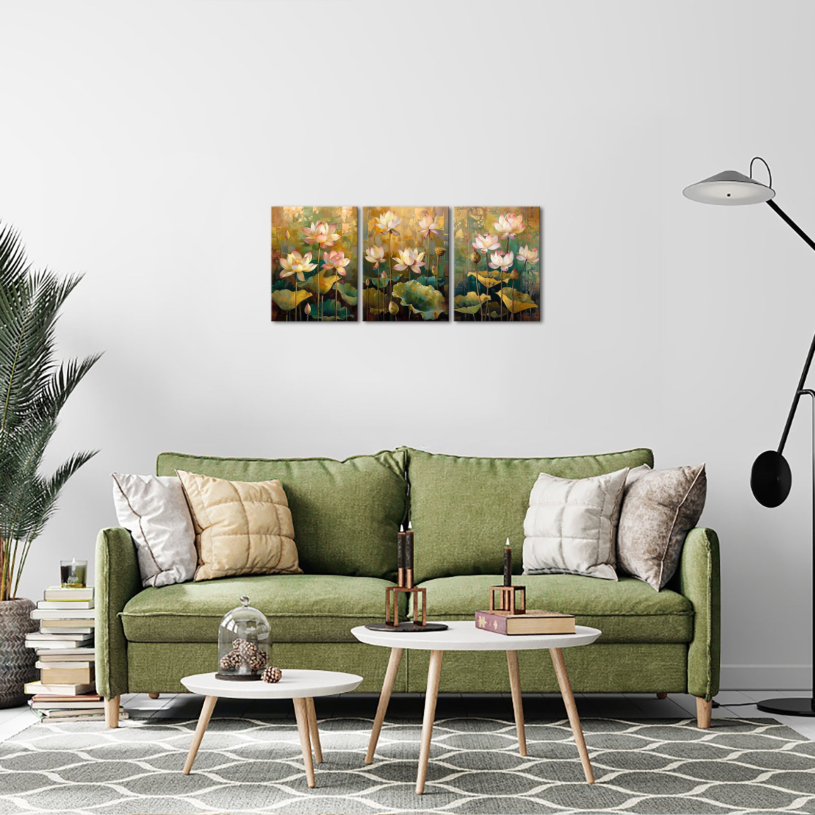 Personalized Lotus Pond Custom Canvas Print Art