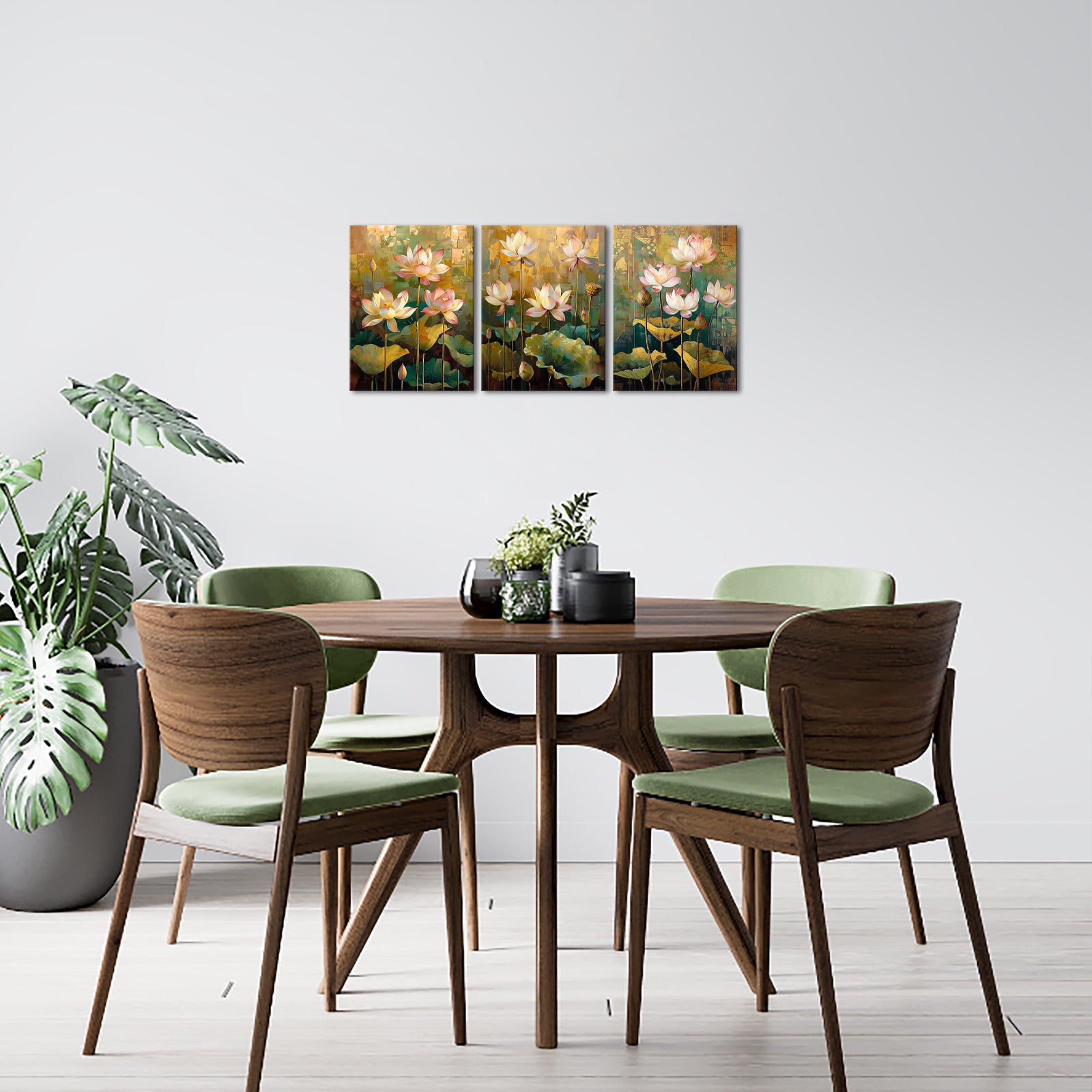 Personalized Lotus Pond Custom Canvas Print Art