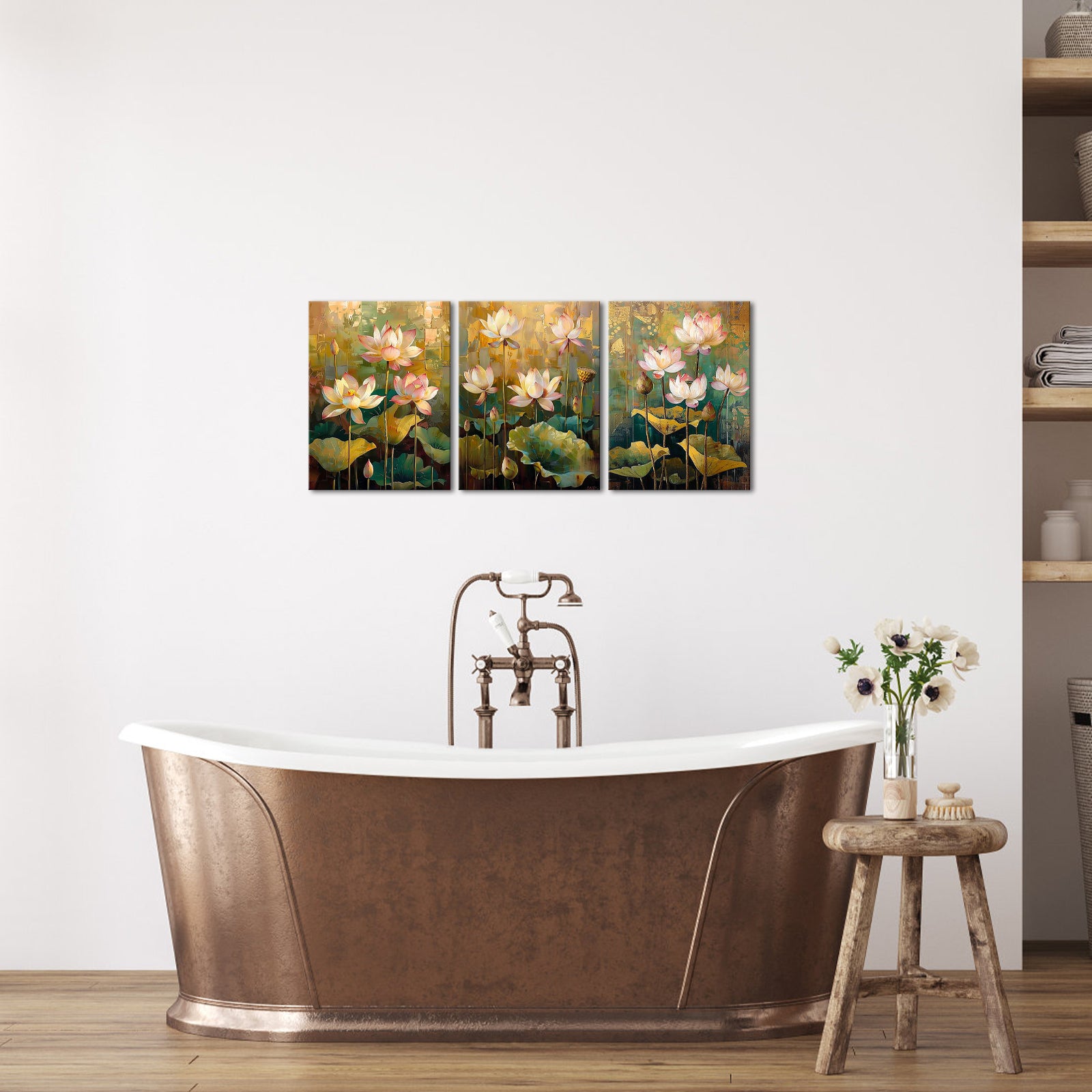 Personalized Lotus Pond Custom Canvas Print Art