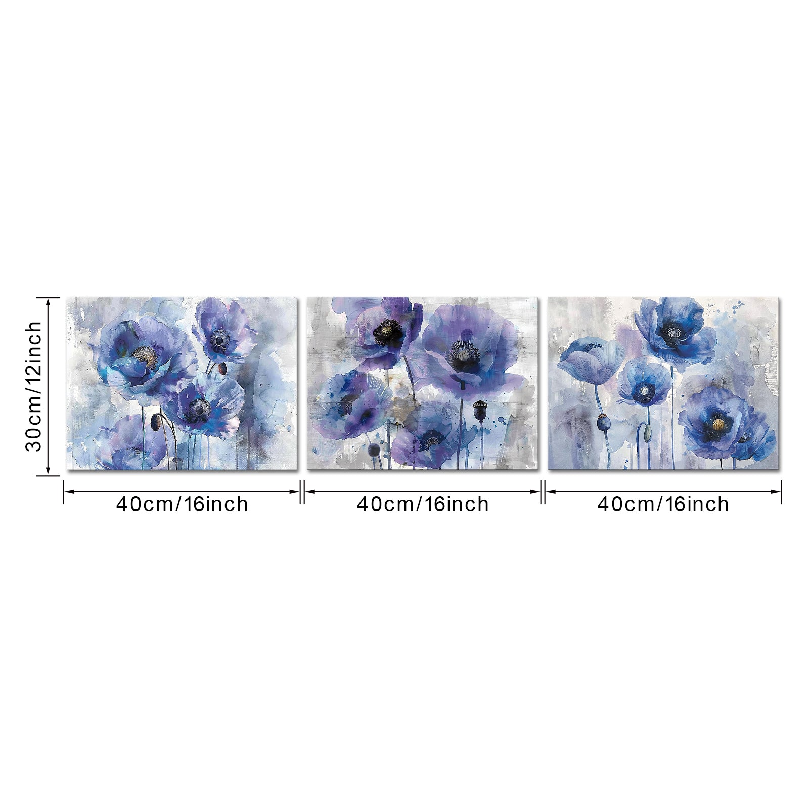 3 piece canvas wall art for bedroom