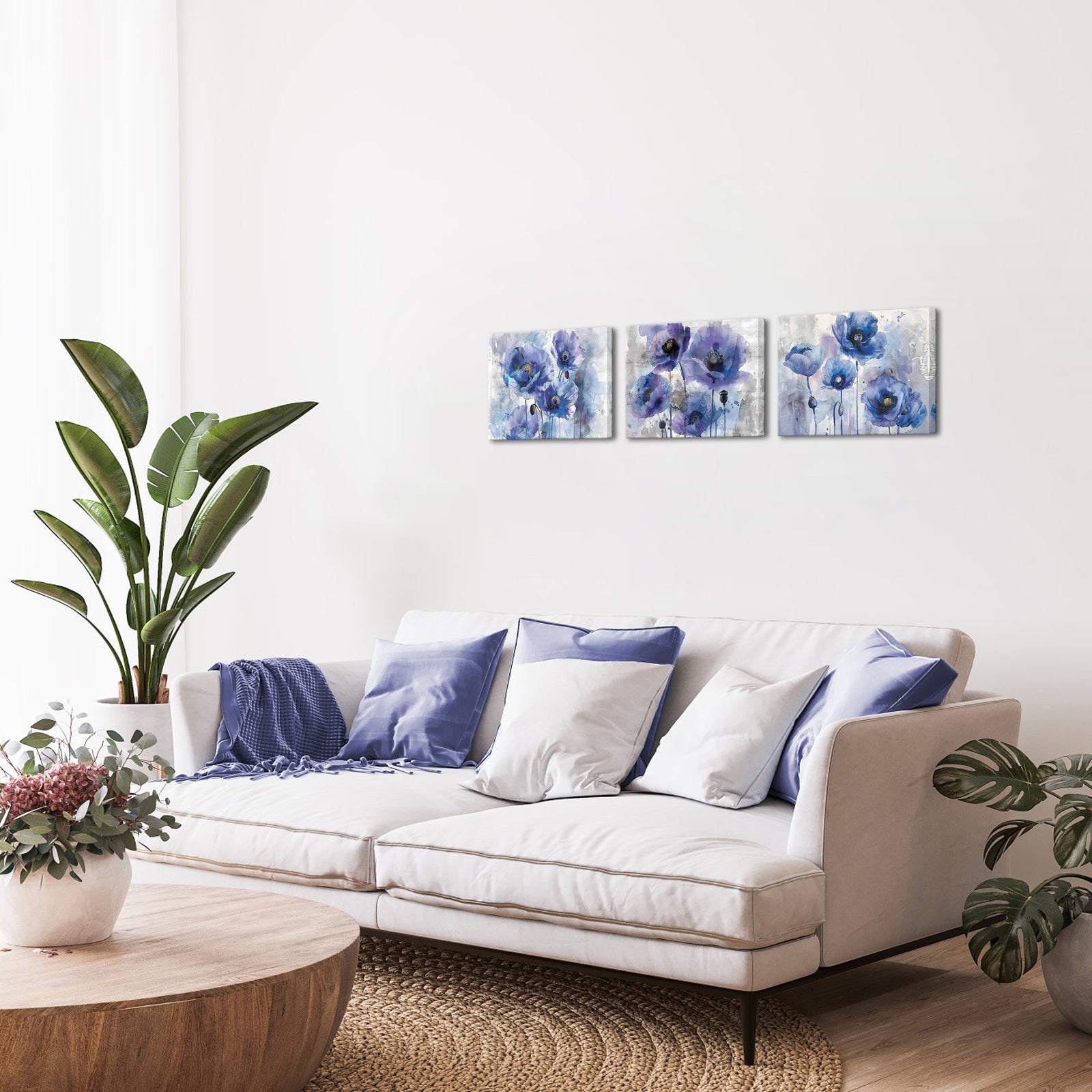 3 piece canvas wall art for bedroom