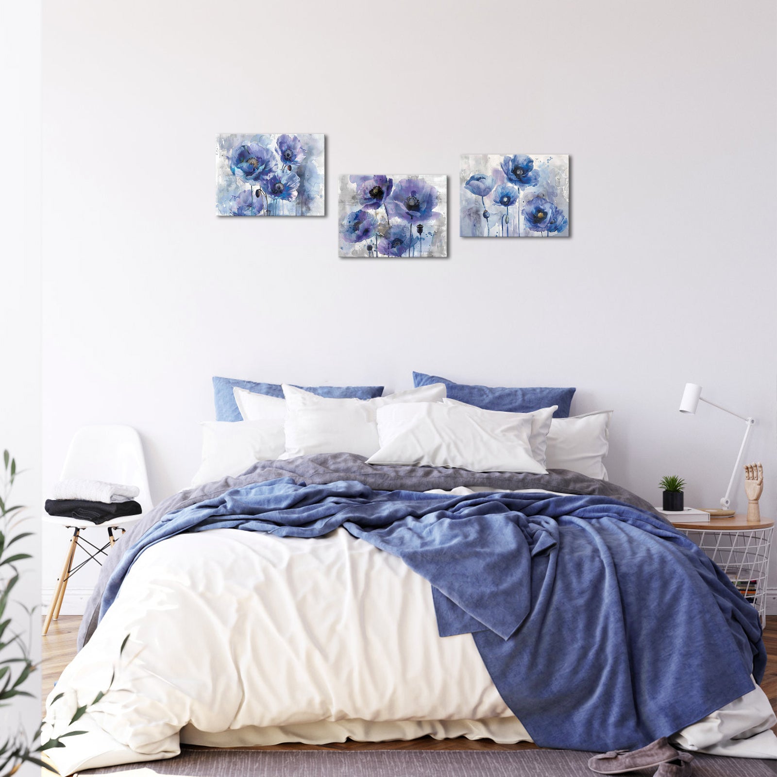 3 piece canvas wall art for bedroom