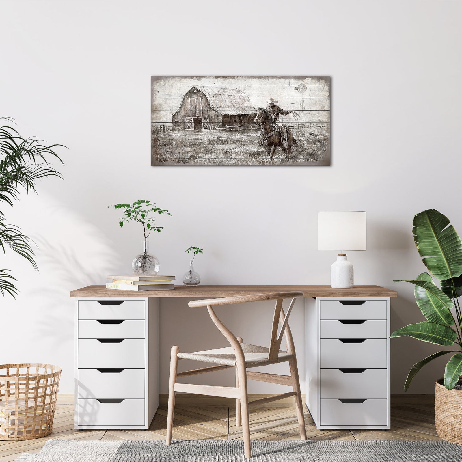 Rustic Cowboy Horse Barn