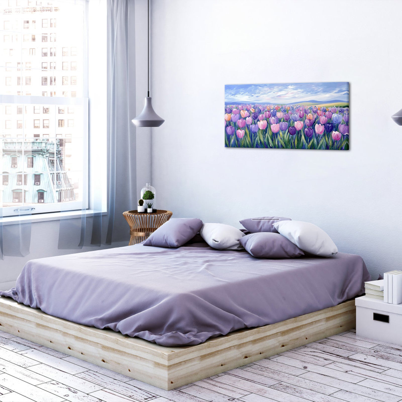 floral canvas art set for living room wall deor