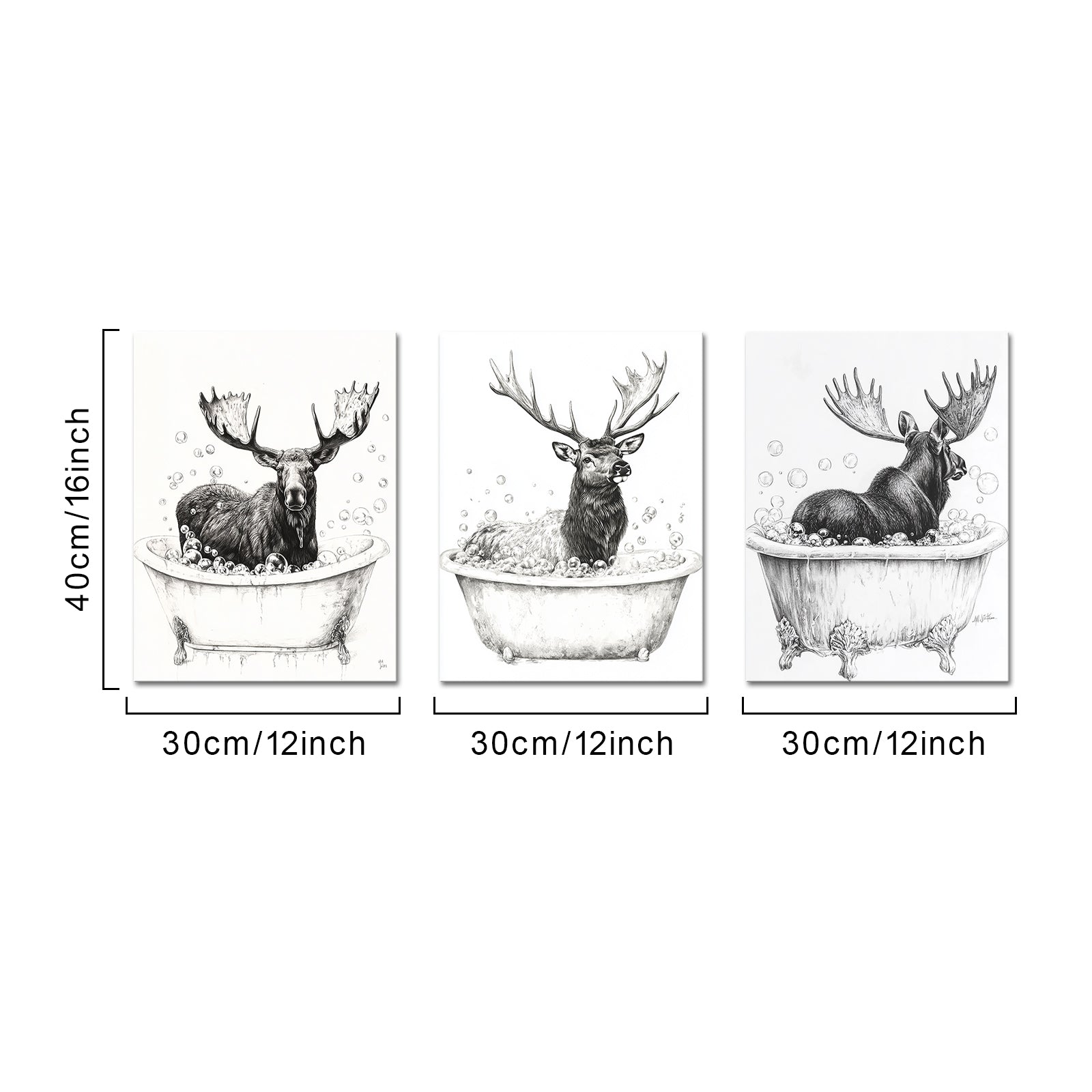Elk Relaxing In A Bubbly Bath