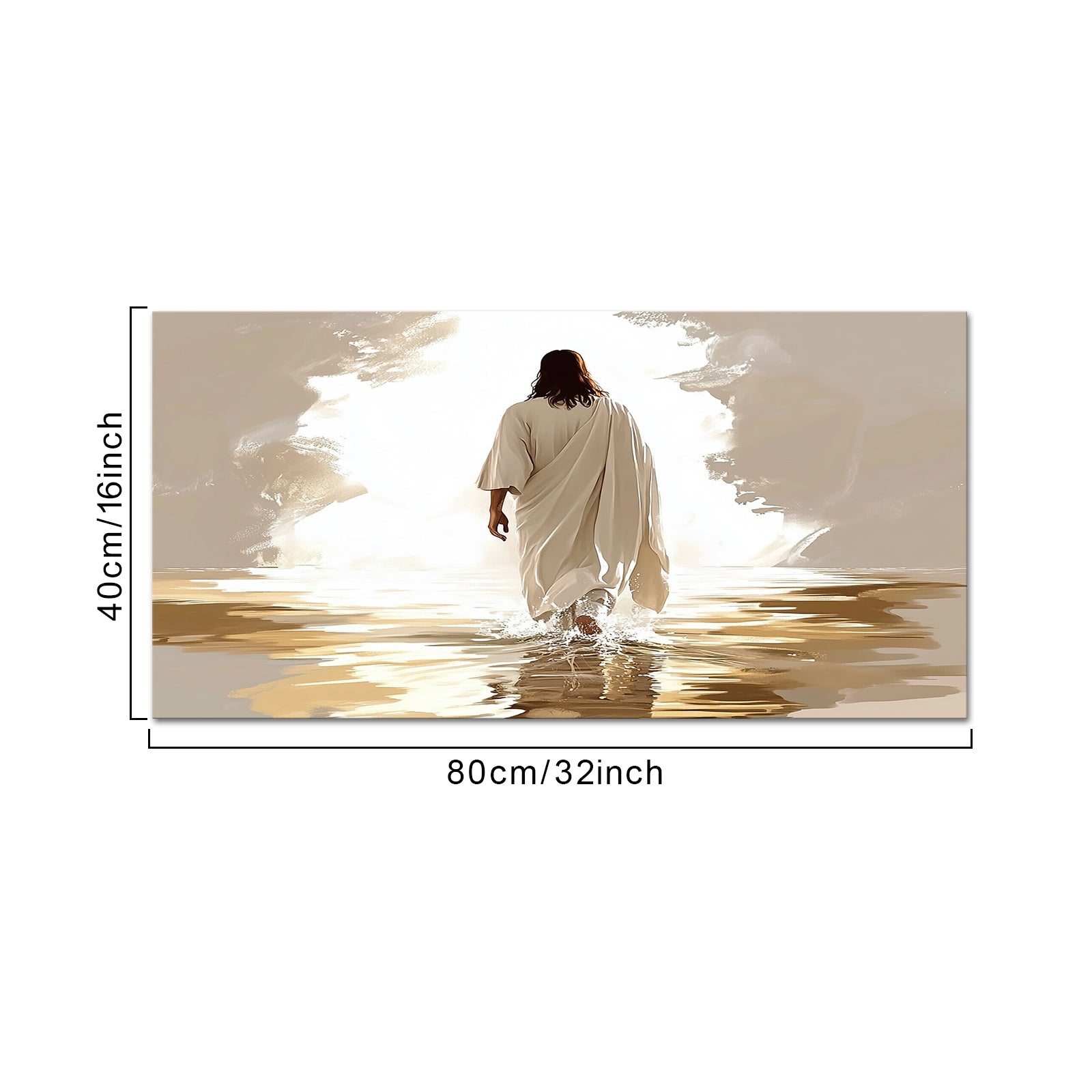 Jesus Walking Towards The Light