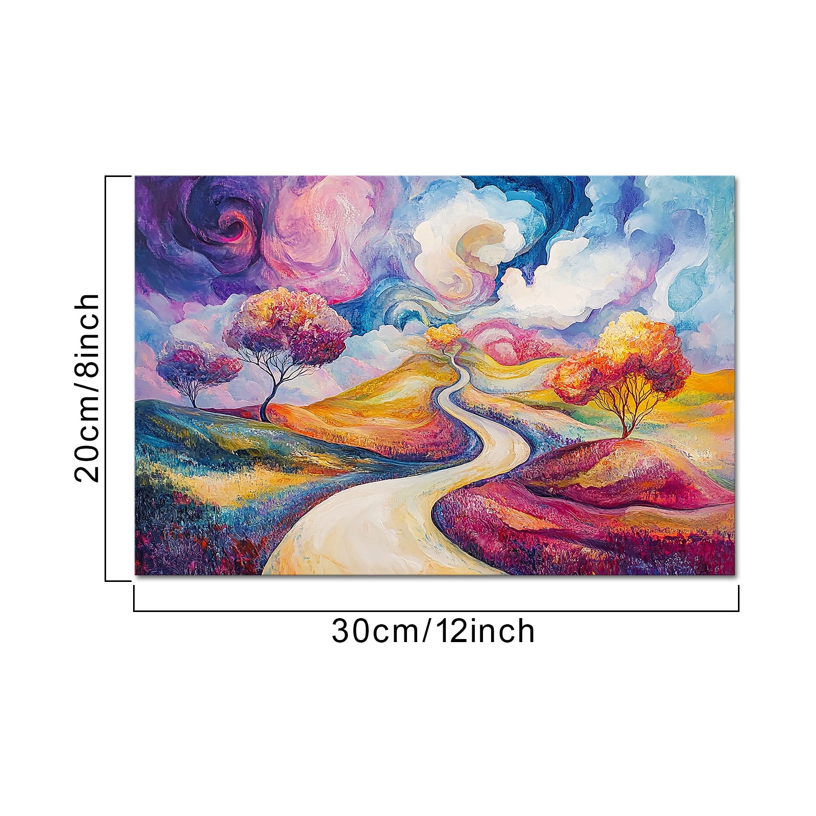 Winding Road Through Colorful Landscape