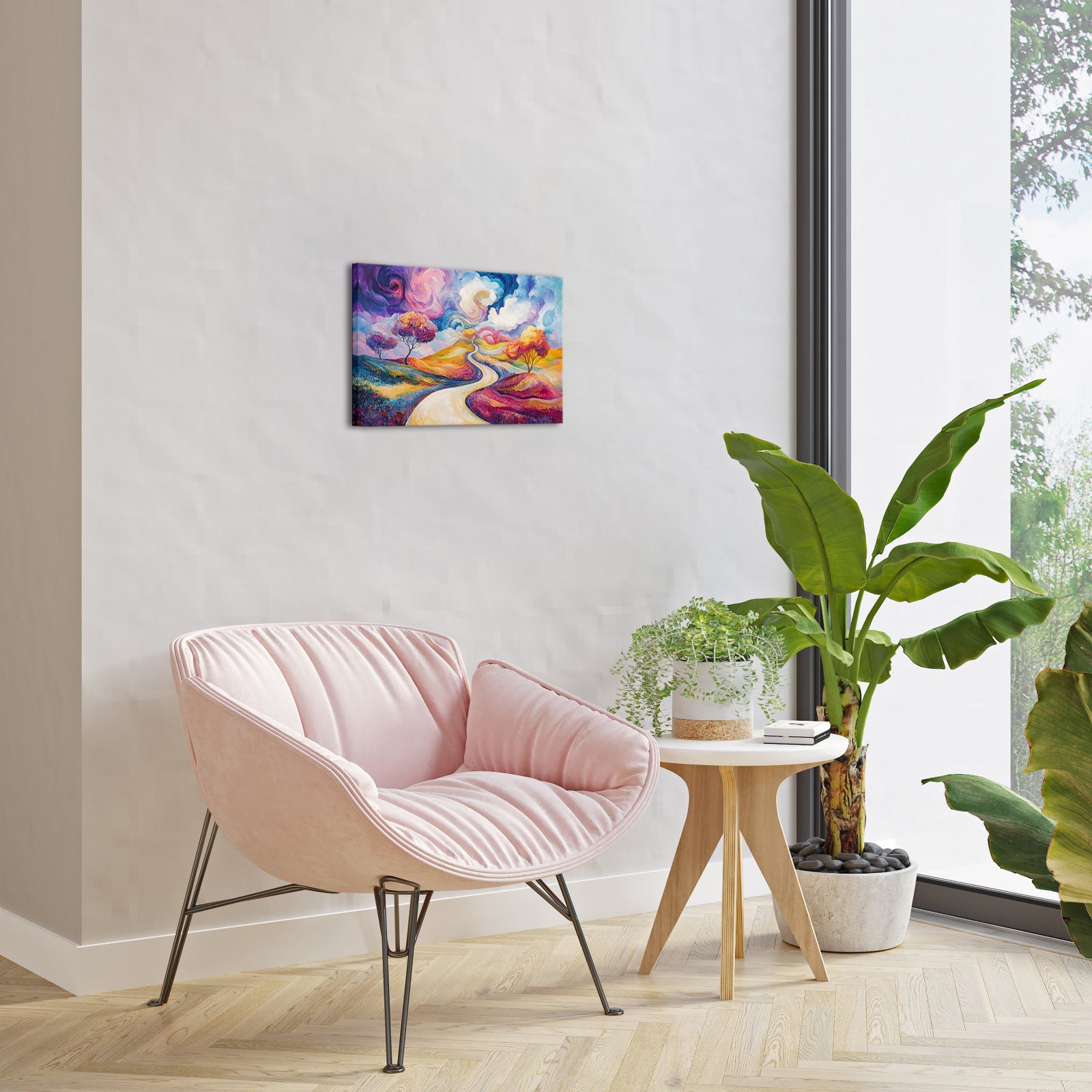 Winding Road Through Colorful Landscape