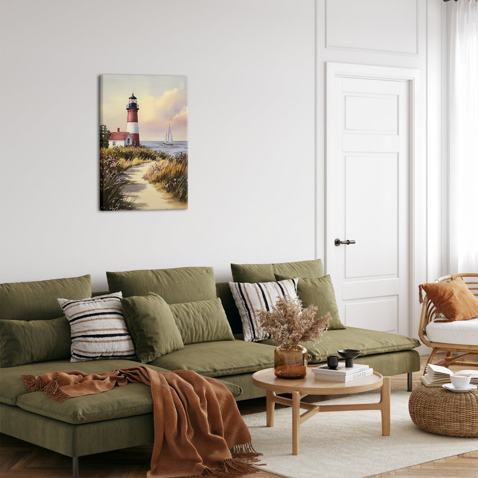 Coastal Serenity Lighthouse