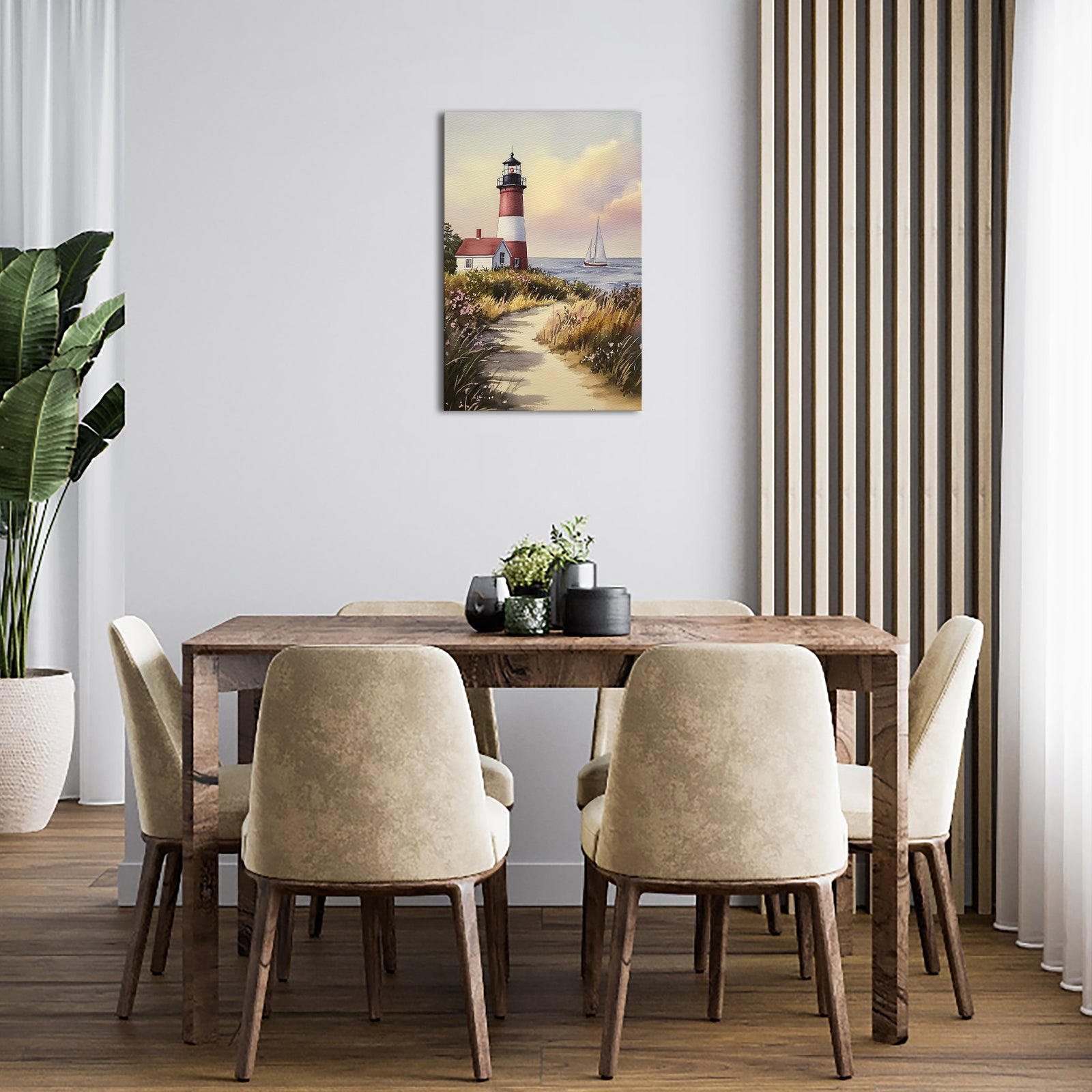 Coastal Serenity Lighthouse