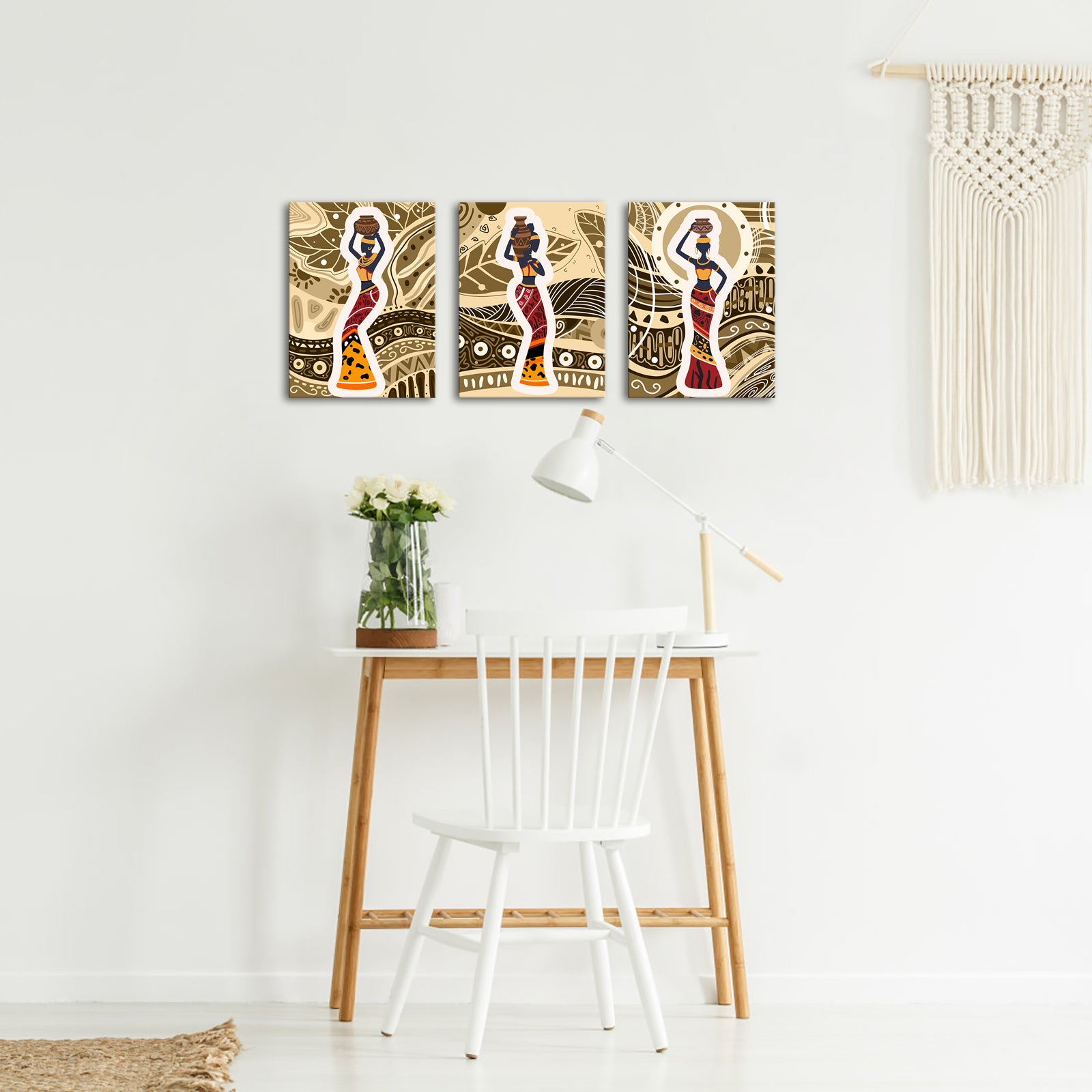African-Inspired Dancing Woman
