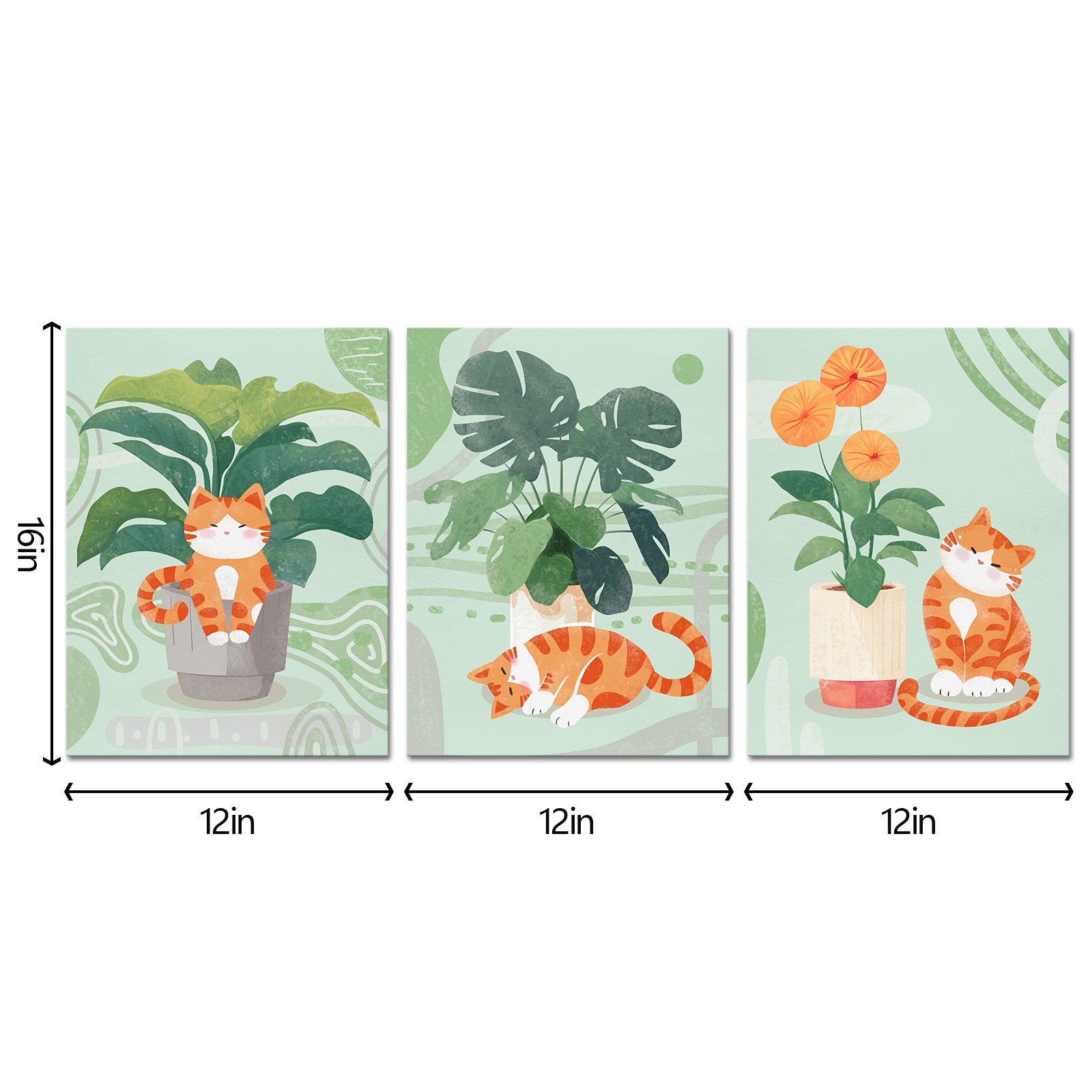Potted Plants And Cats