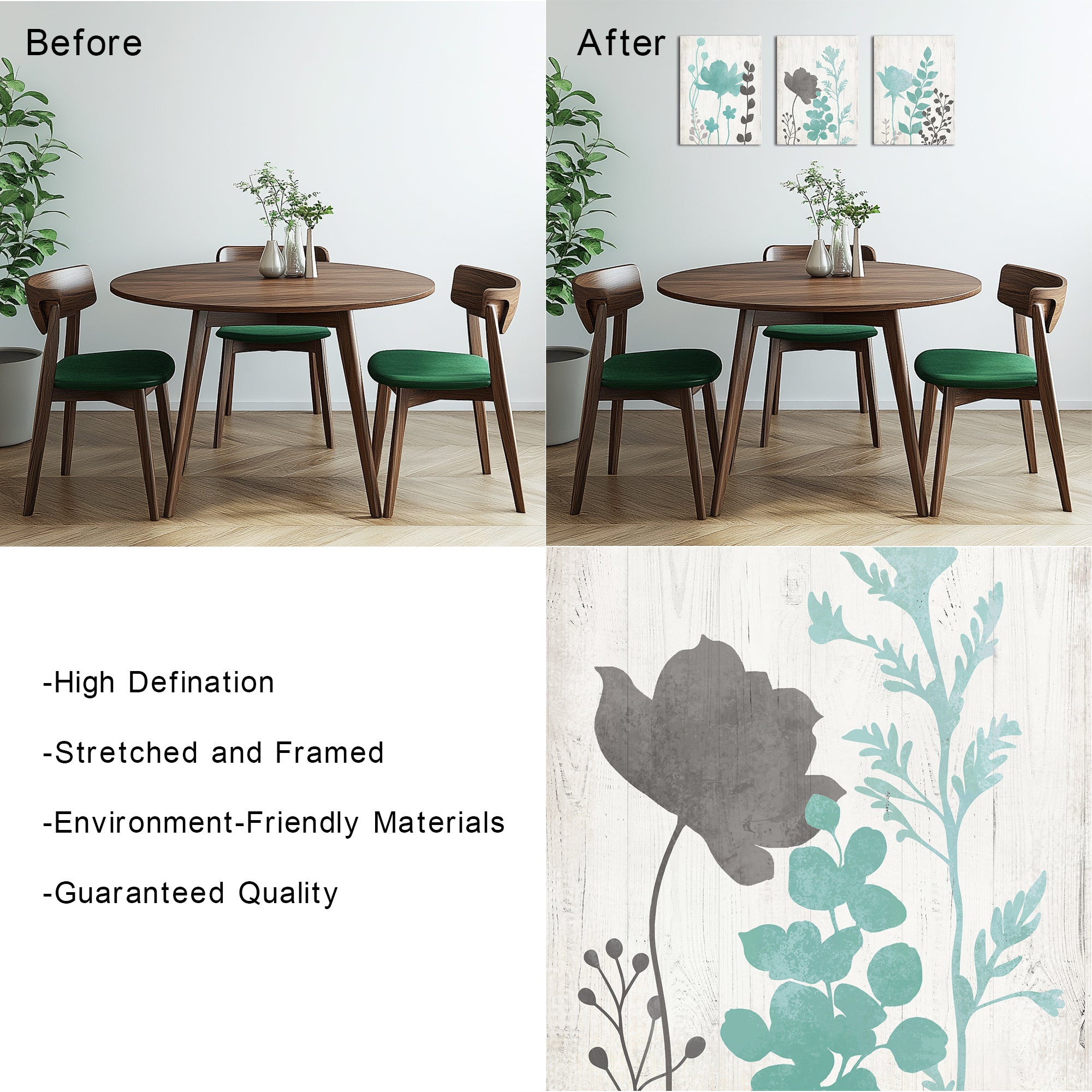 modern minimalist custom canvas wall decor