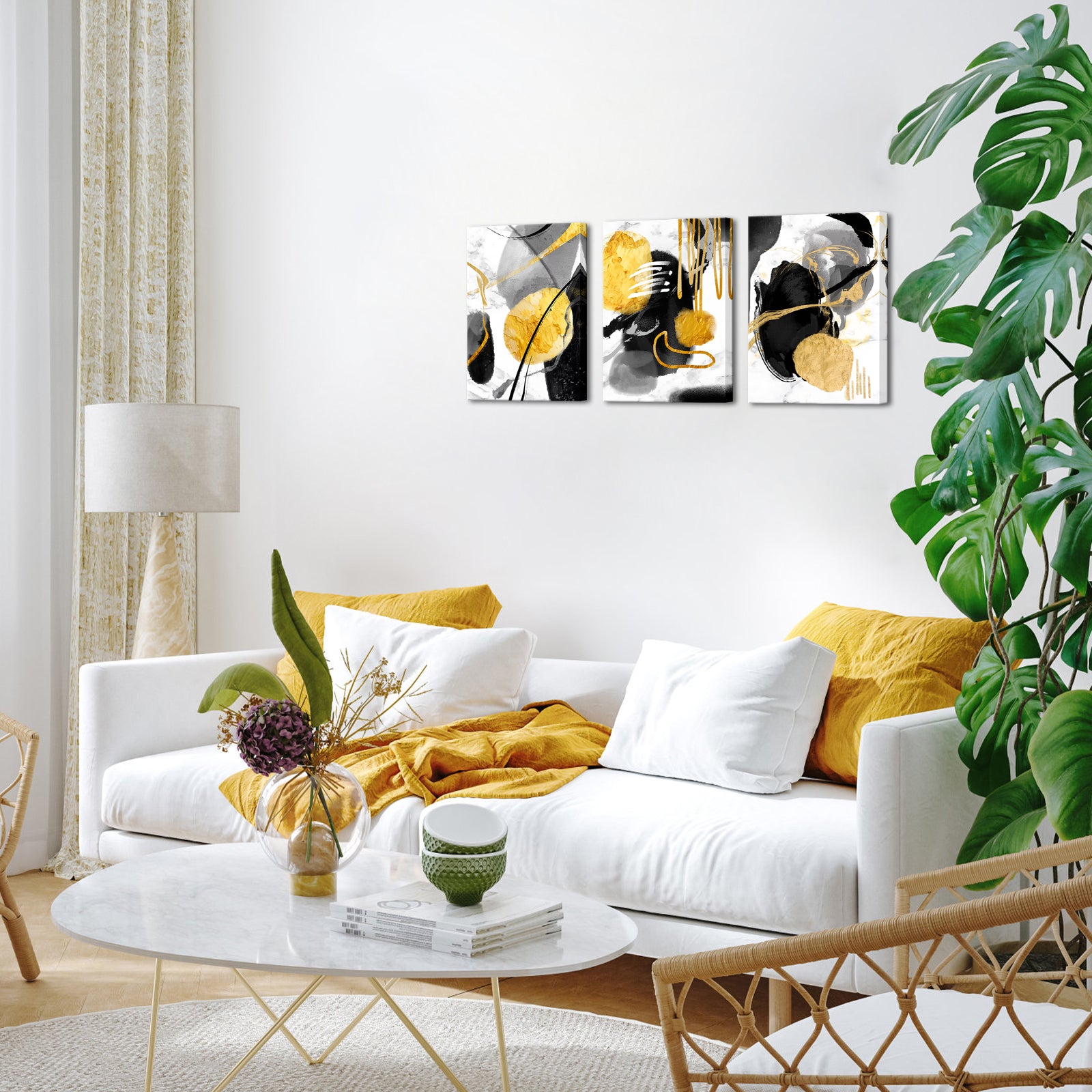 Purchase abstract canvas print art for living room wall