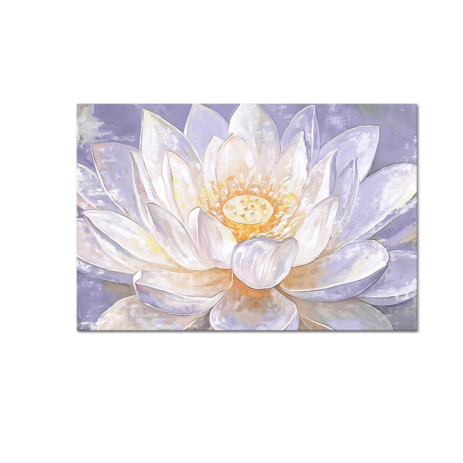 purple lotus gallery wrapped canvas prints for livingroom
