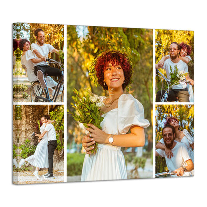 Weddings Photo Collage Canvas Prints