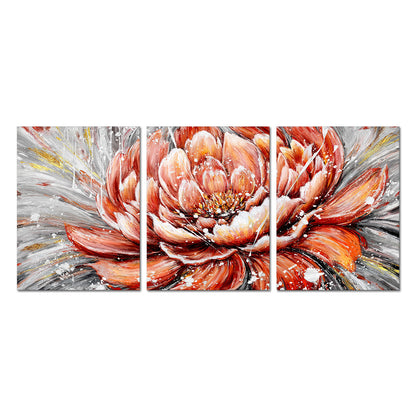 Triptych Peony Blooms canvas prints online