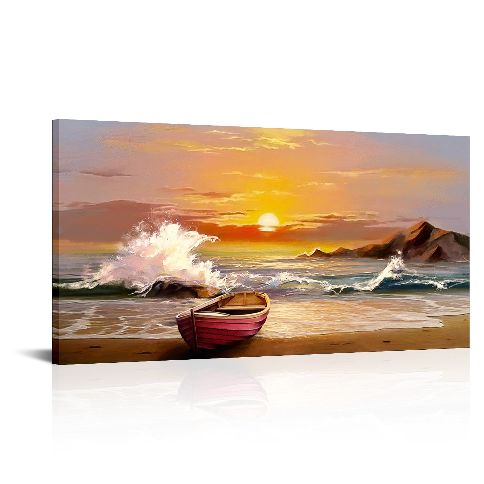Peaceful seaside travel memories wall beautiful magical living room decoration