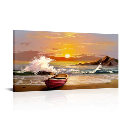 Peaceful seaside travel memories wall beautiful magical living room decoration