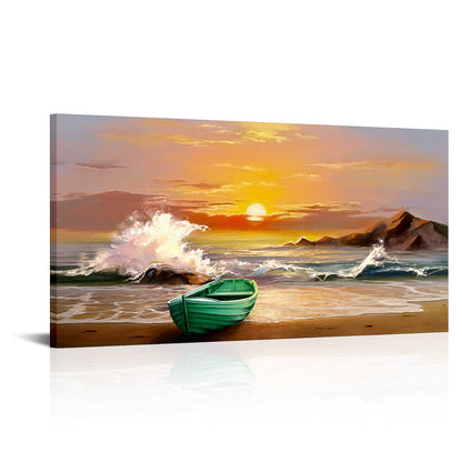 Peaceful seaside travel memories wall beautiful magical living room decoration