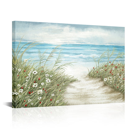 seaside landscape  large canvas wall art for living room