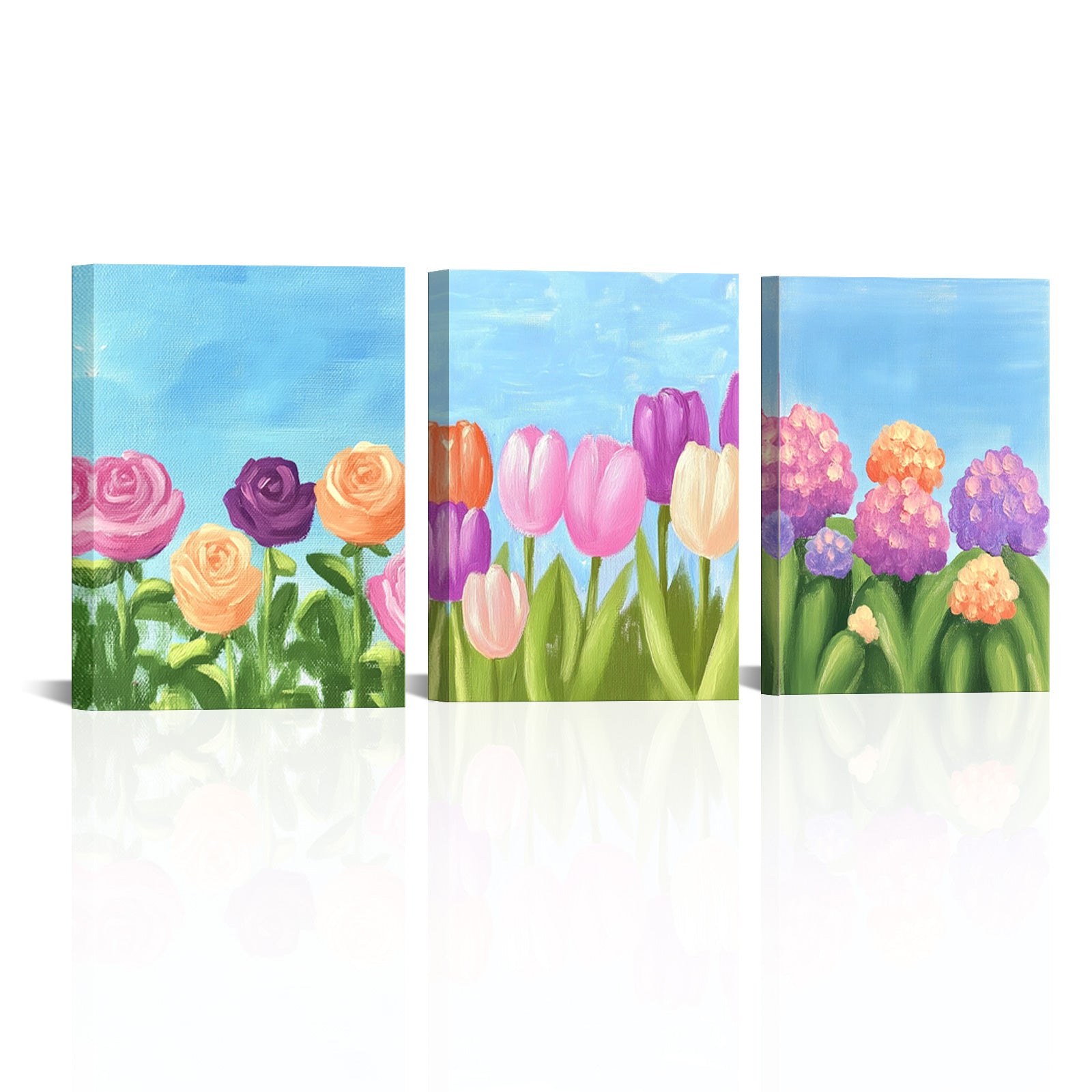 Beautiful Flowers Under The Blue Sky