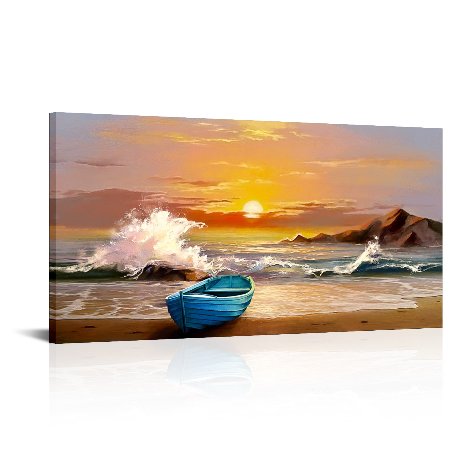 Peaceful seaside travel memories wall beautiful magical living room decoration