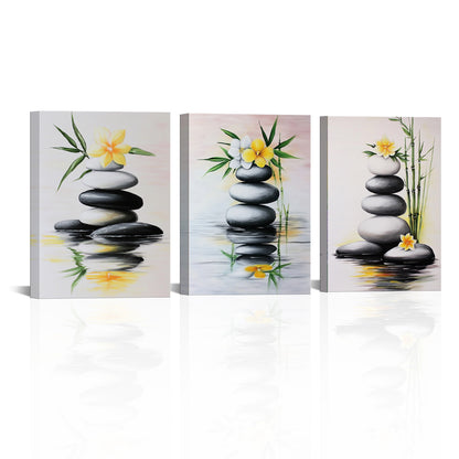 Zen-Like Tranquility Stones Water Bloom