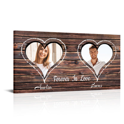 Custom Photo Canvas Wall Art For Couple