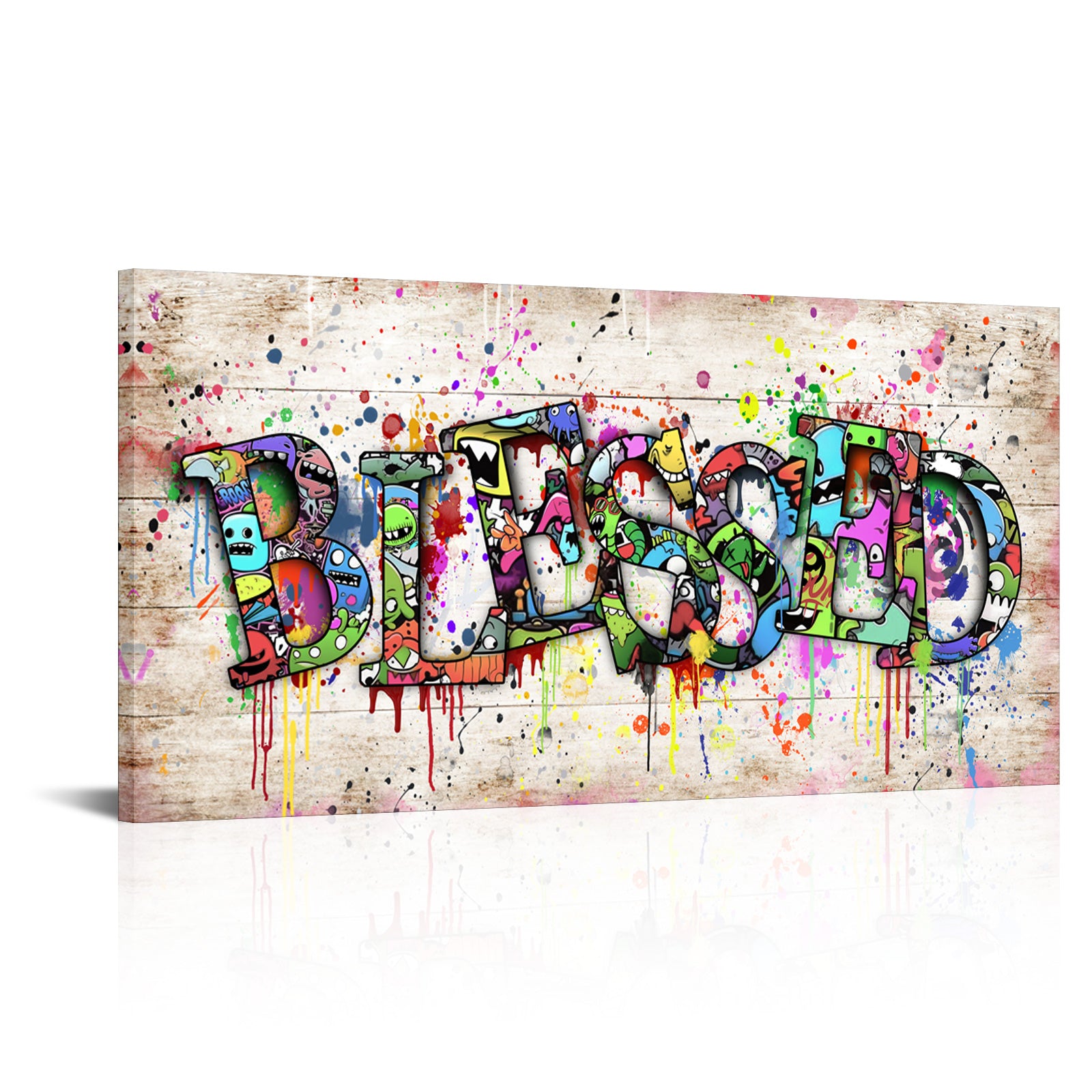 Graffiti style art decoration canvas wall art for sale online USA