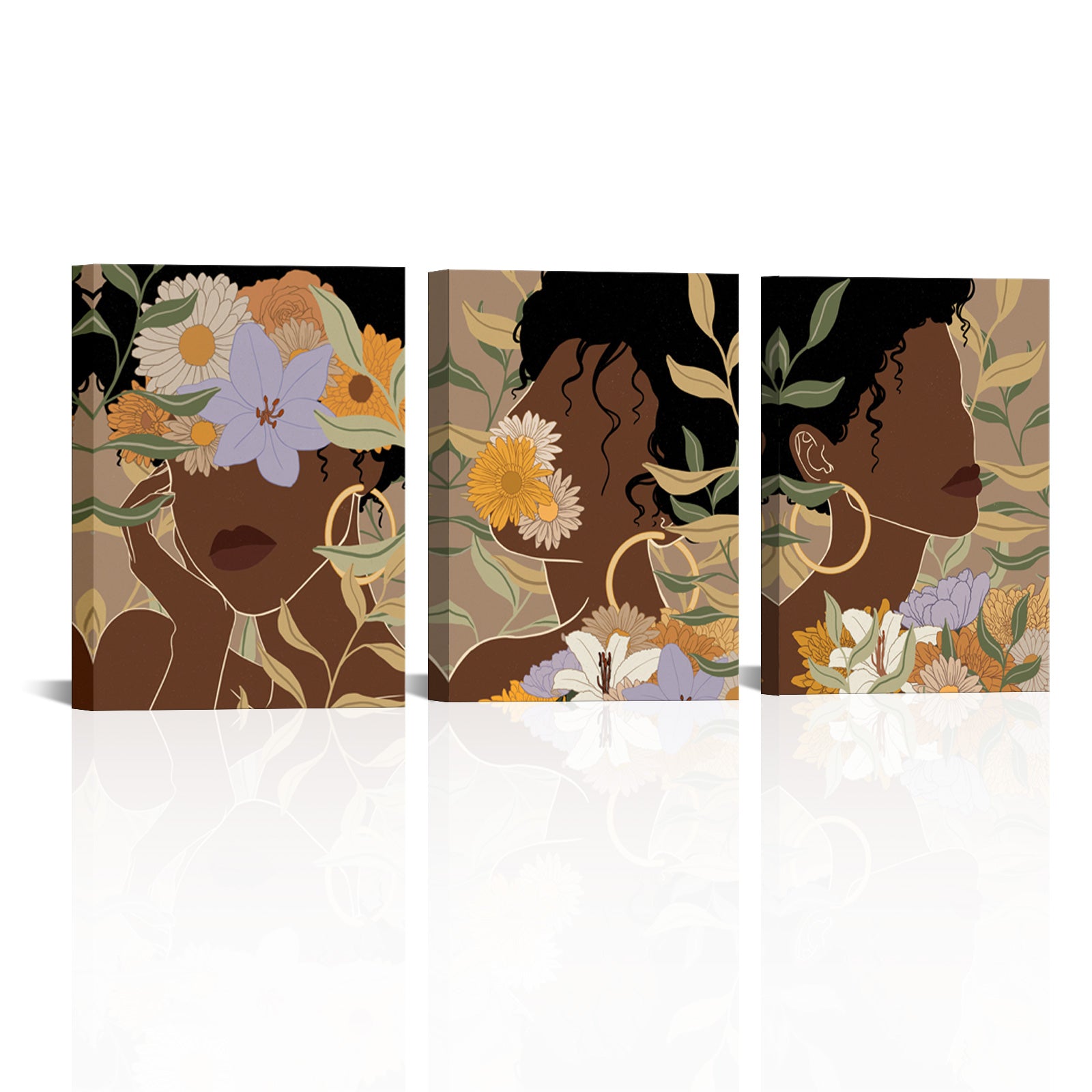 Woman Adorned With Flowers