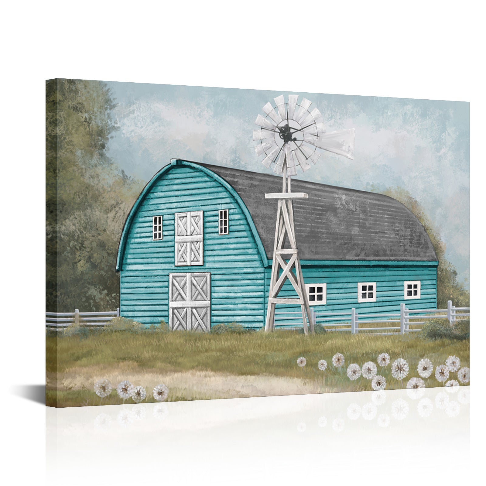 Rustic Barn And Windmill