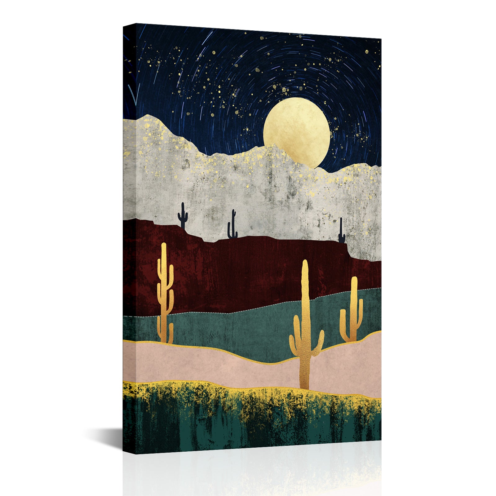 Abstract wind mountain forest cheap large canvas wall art under $50