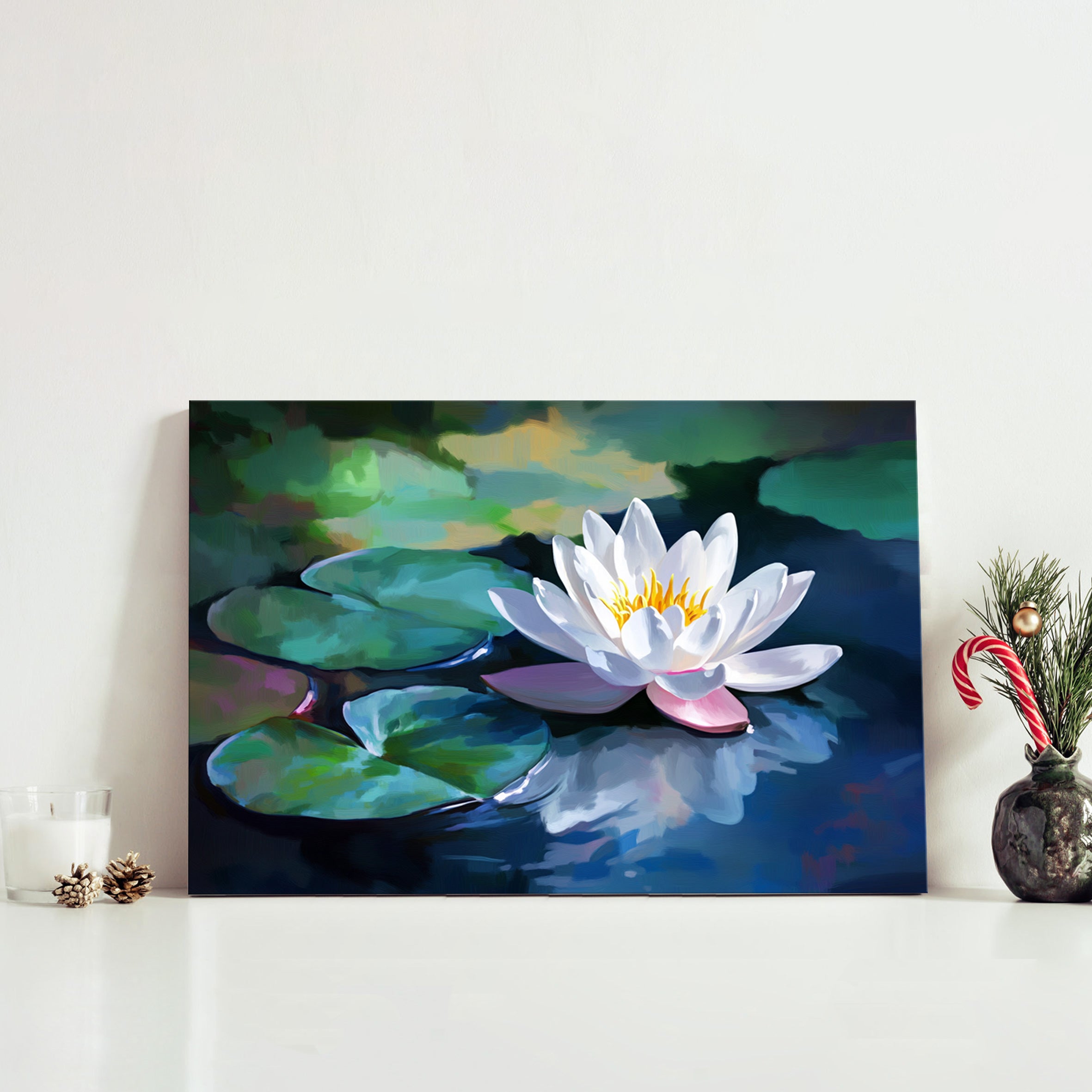 Blooming White Lotus