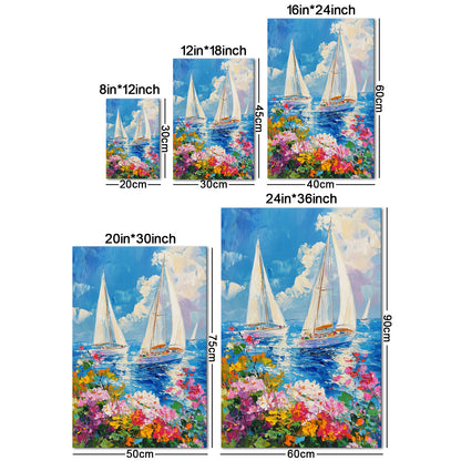 Sailing Boat On Sea