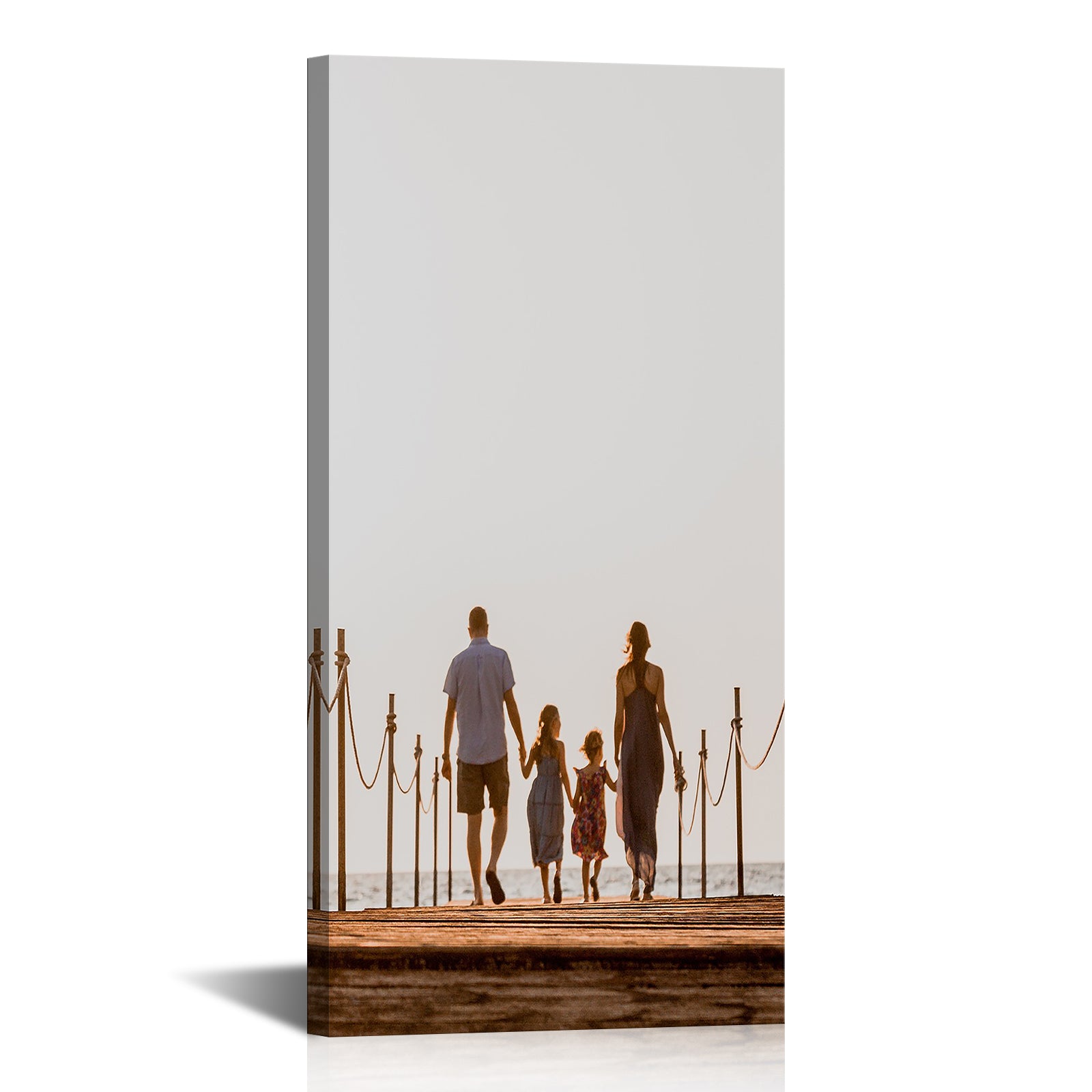Frameless personalized gift canvas